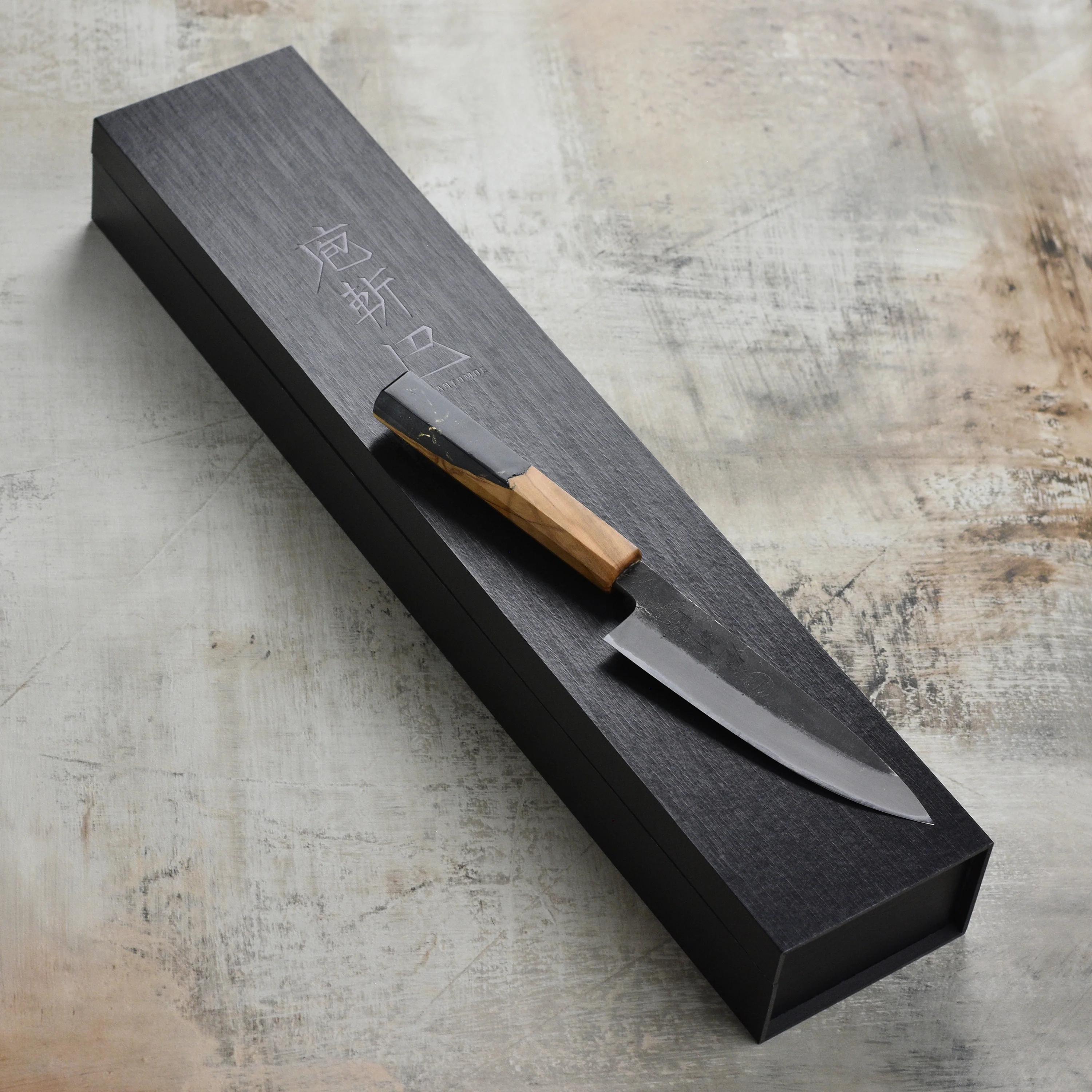 Hozan Tomoe x Hinoura Shirogami #2 Kurouchi 5.3" Petty - Image 10