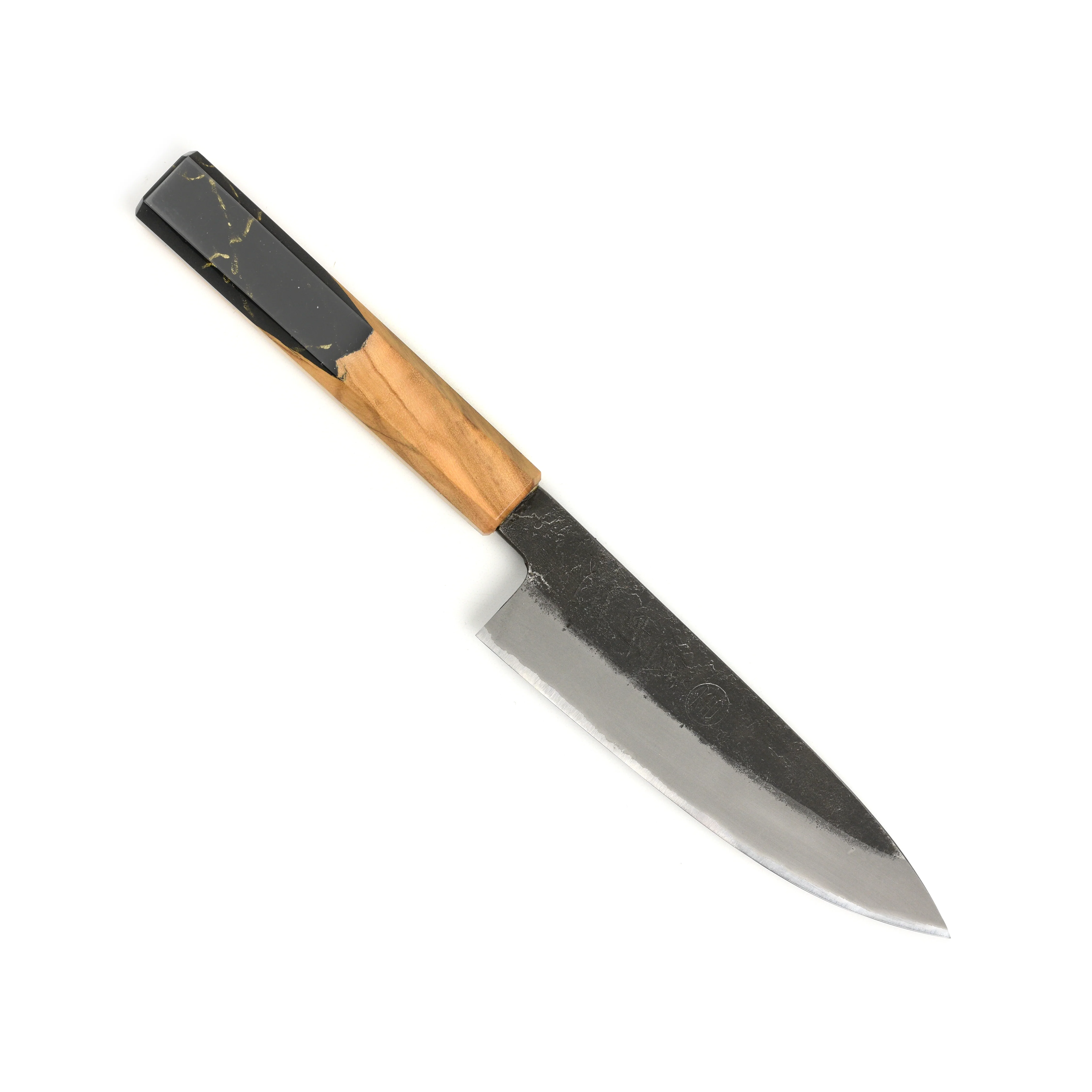Hozan Tomoe x Hinoura Shirogami #2 Kurouchi 5.3" Petty - Image 6