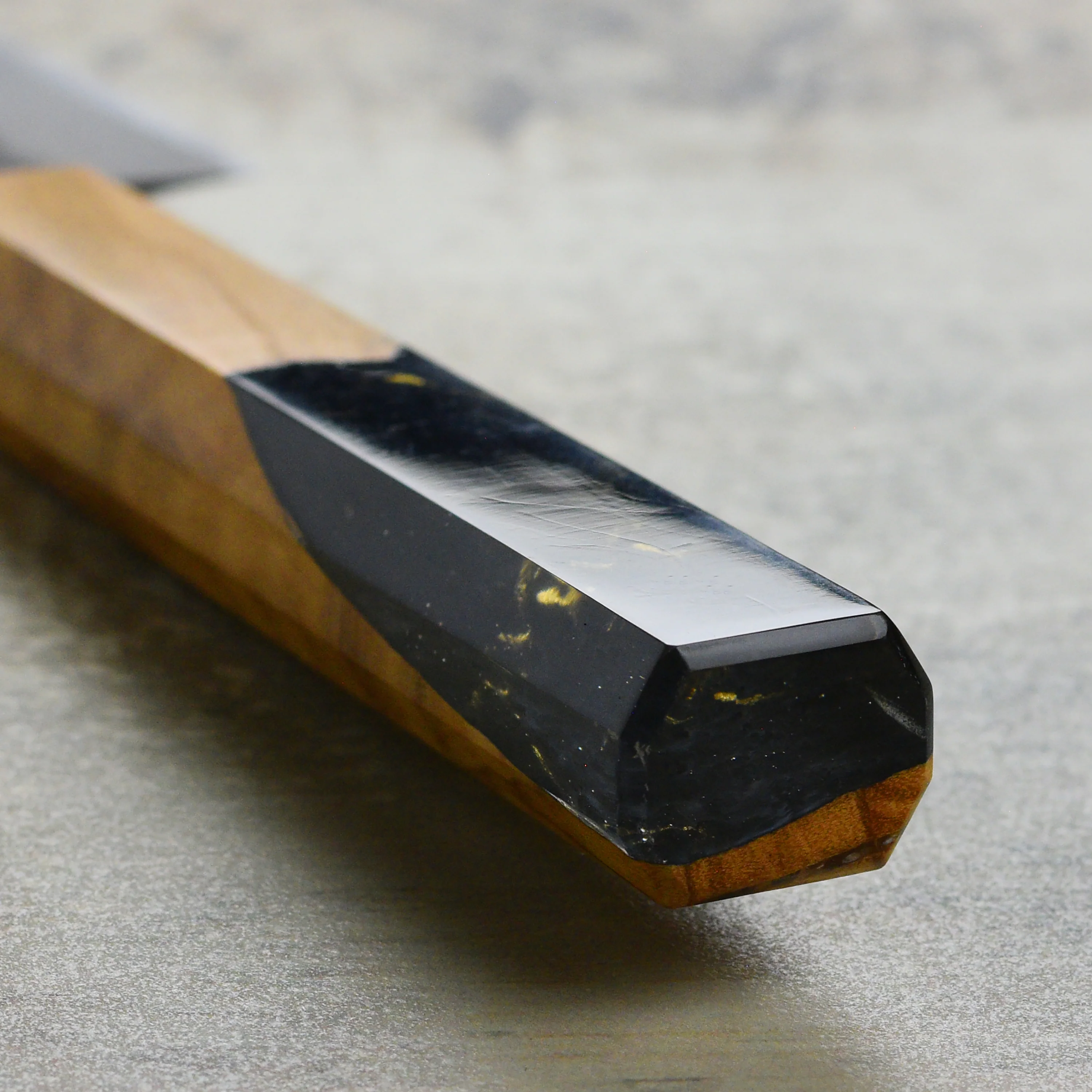 Hozan Tomoe x Hinoura Shirogami #2 Kurouchi 5.3" Petty - Image 8