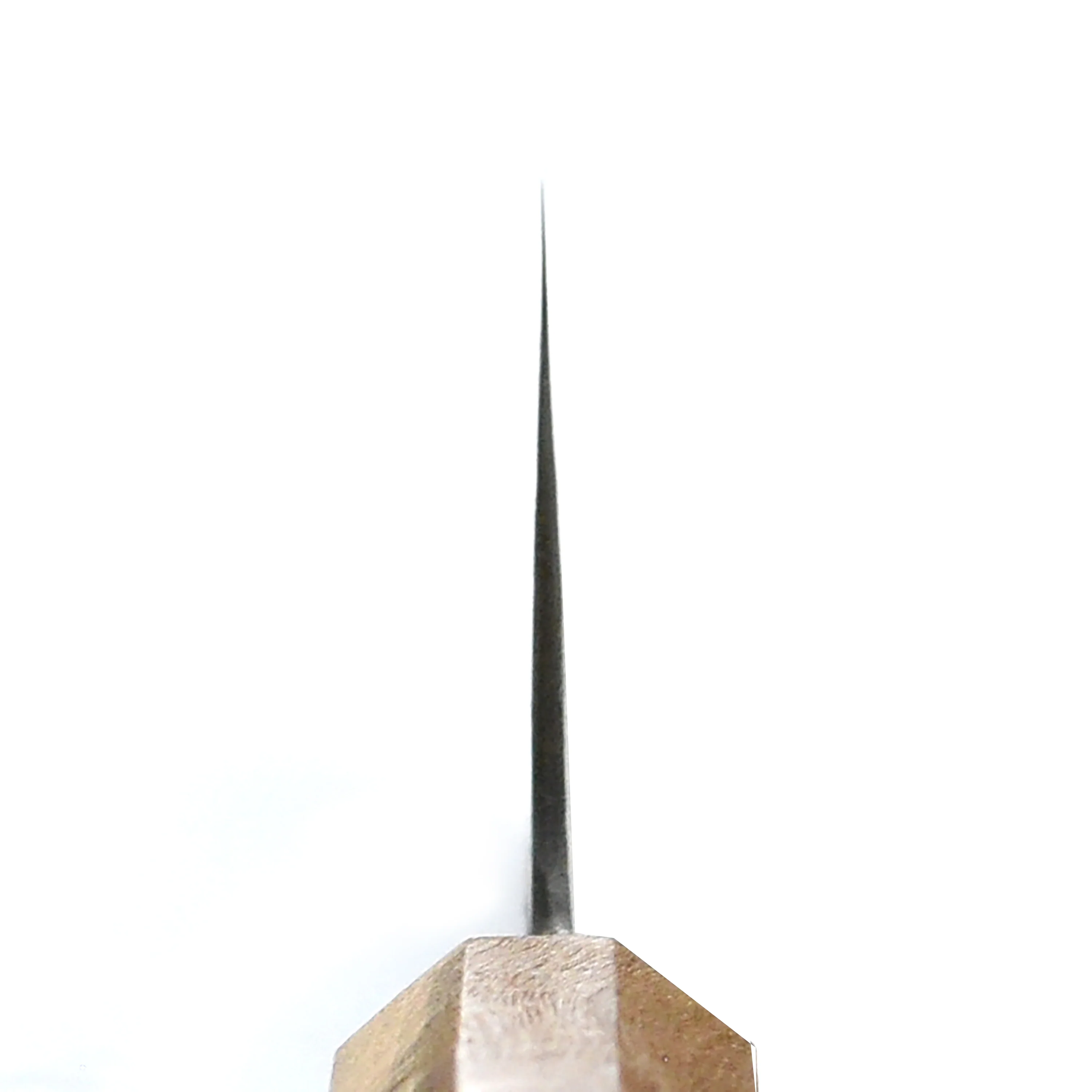 Hozan Tomoe x Hinoura Shirogami #2 Kurouchi 7" Santoku - Image 11