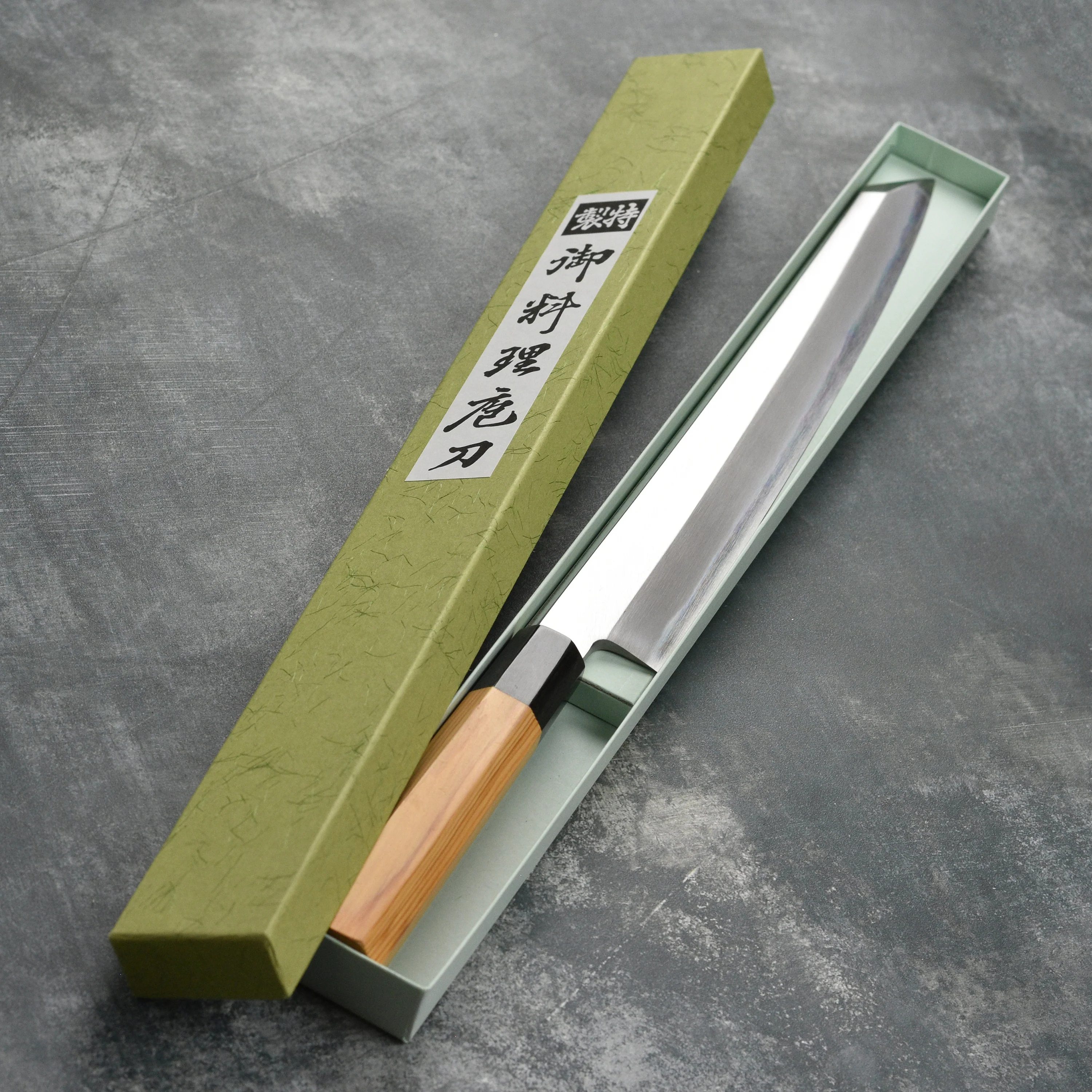 Itsuo Doi Aogami #2 Migaki 11.8" Single-Bevel Kiritsuke Yanagiba - Image 3