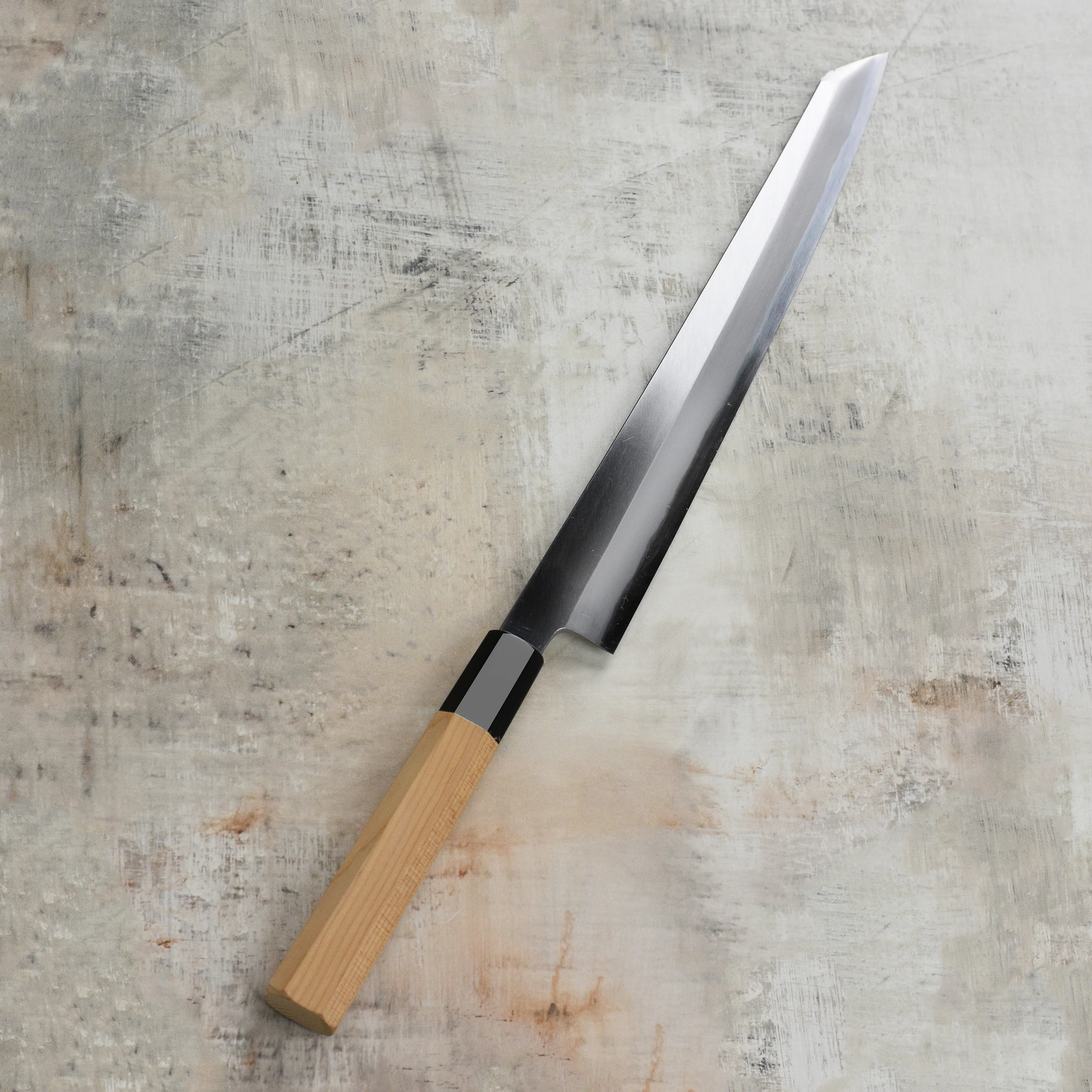 Itsuo Doi Aogami #2 Migaki 10.6" Single-Bevel Kiritsuke Yanagiba - Image 4