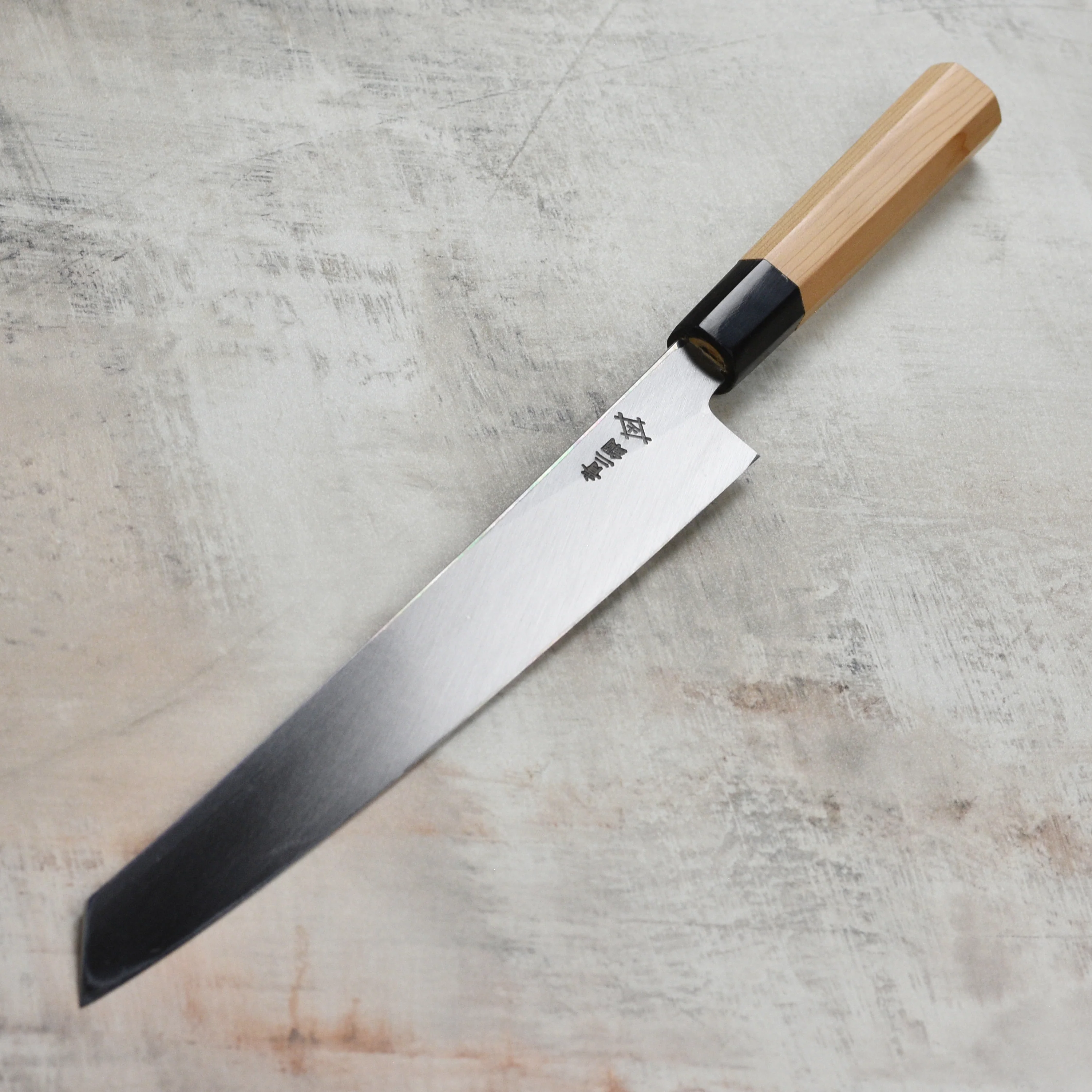 Itsuo Doi Aogami #2 Migaki 10.6" Single-Bevel Kiritsuke Yanagiba - Image 6