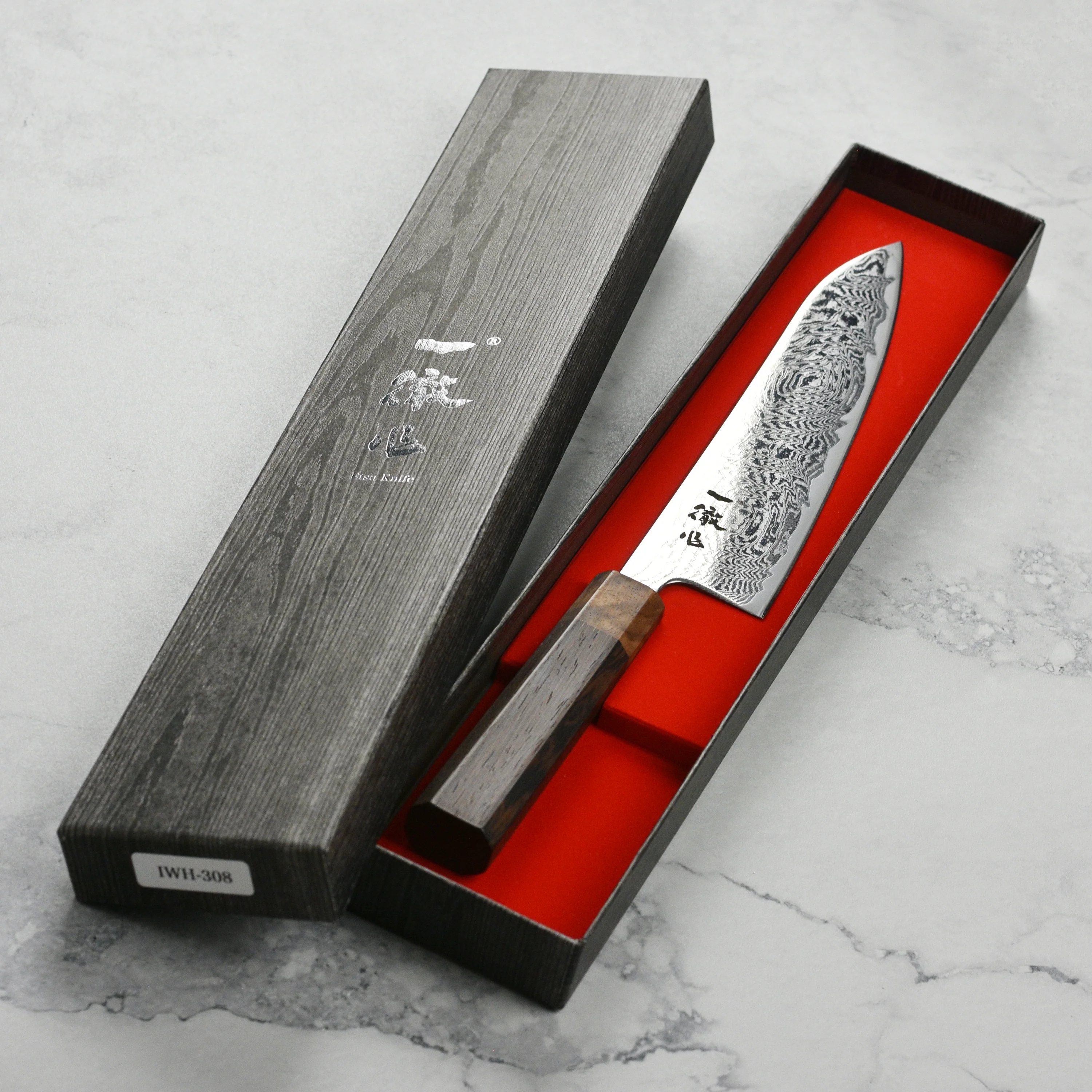 Ittetsu AUS10 Spiral Damascus 8.25" Gyuto - Image 4