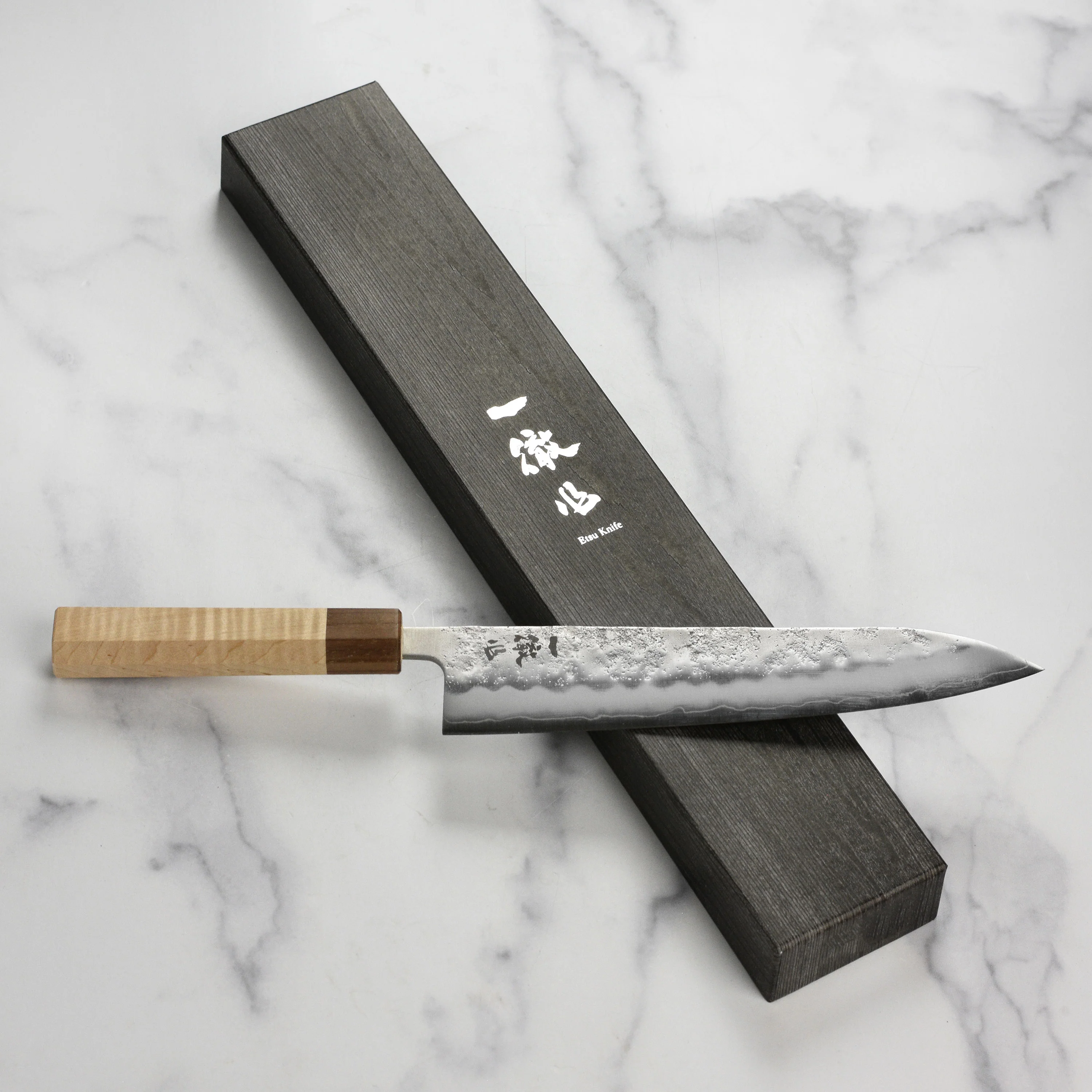 Ittetsu Ginsan Nashiji 9.4" Gyuto - Image 6