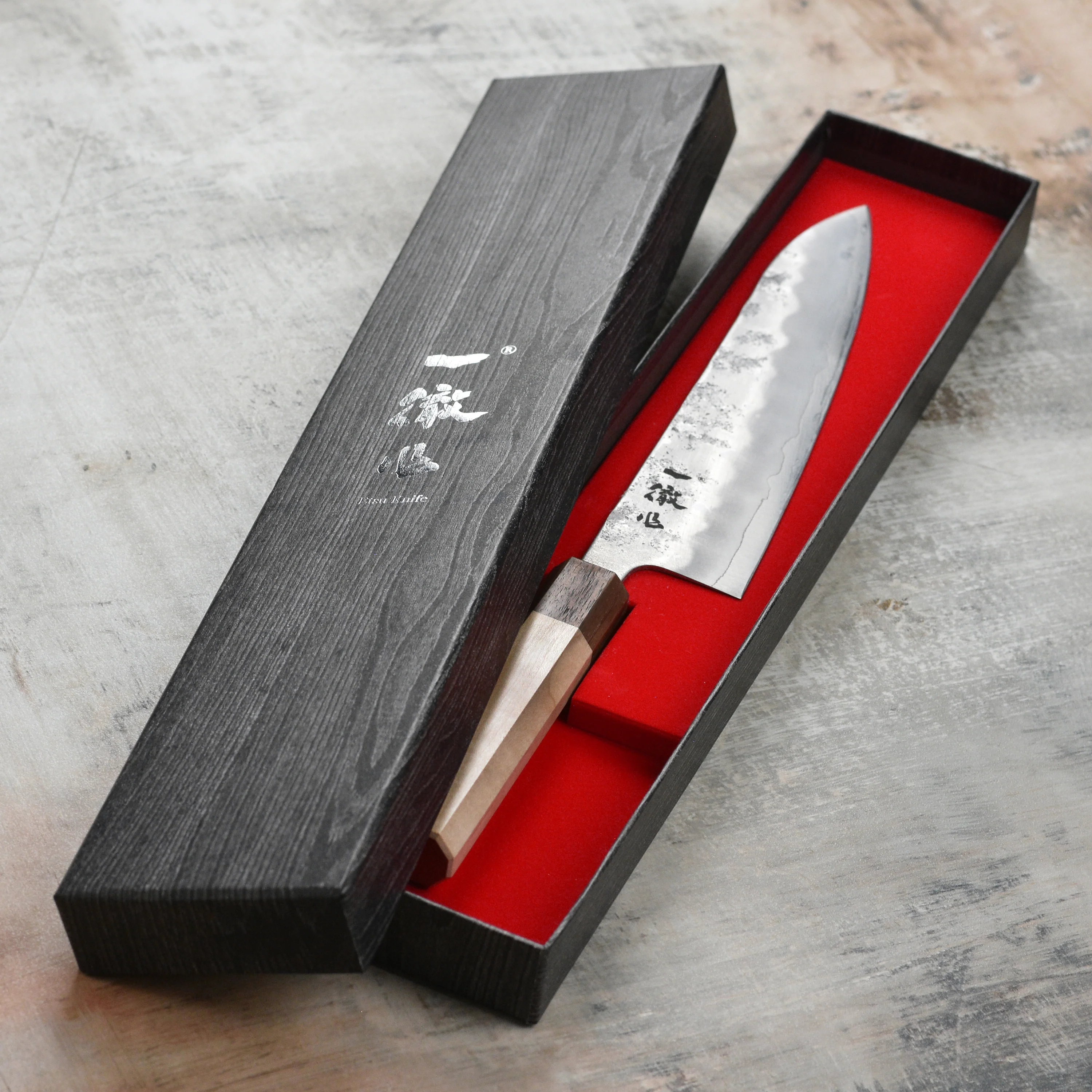 Ittetsu Ginsan Nashiji 8.25" Gyuto - Image 4