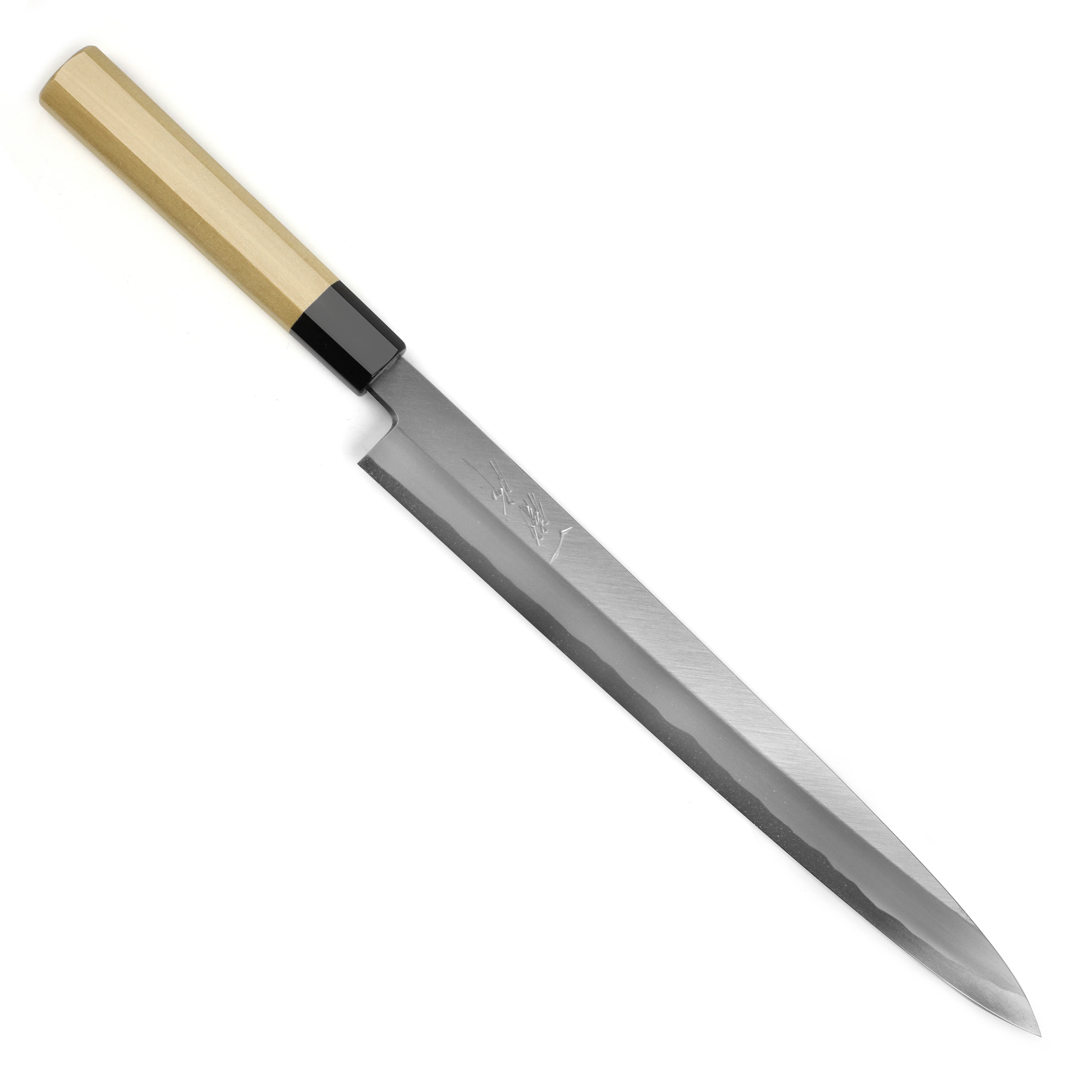 Ittetsu x Nakagawa Shirogami #2 Single-Bevel 11.8" Yanagiba with Saya - Image 5