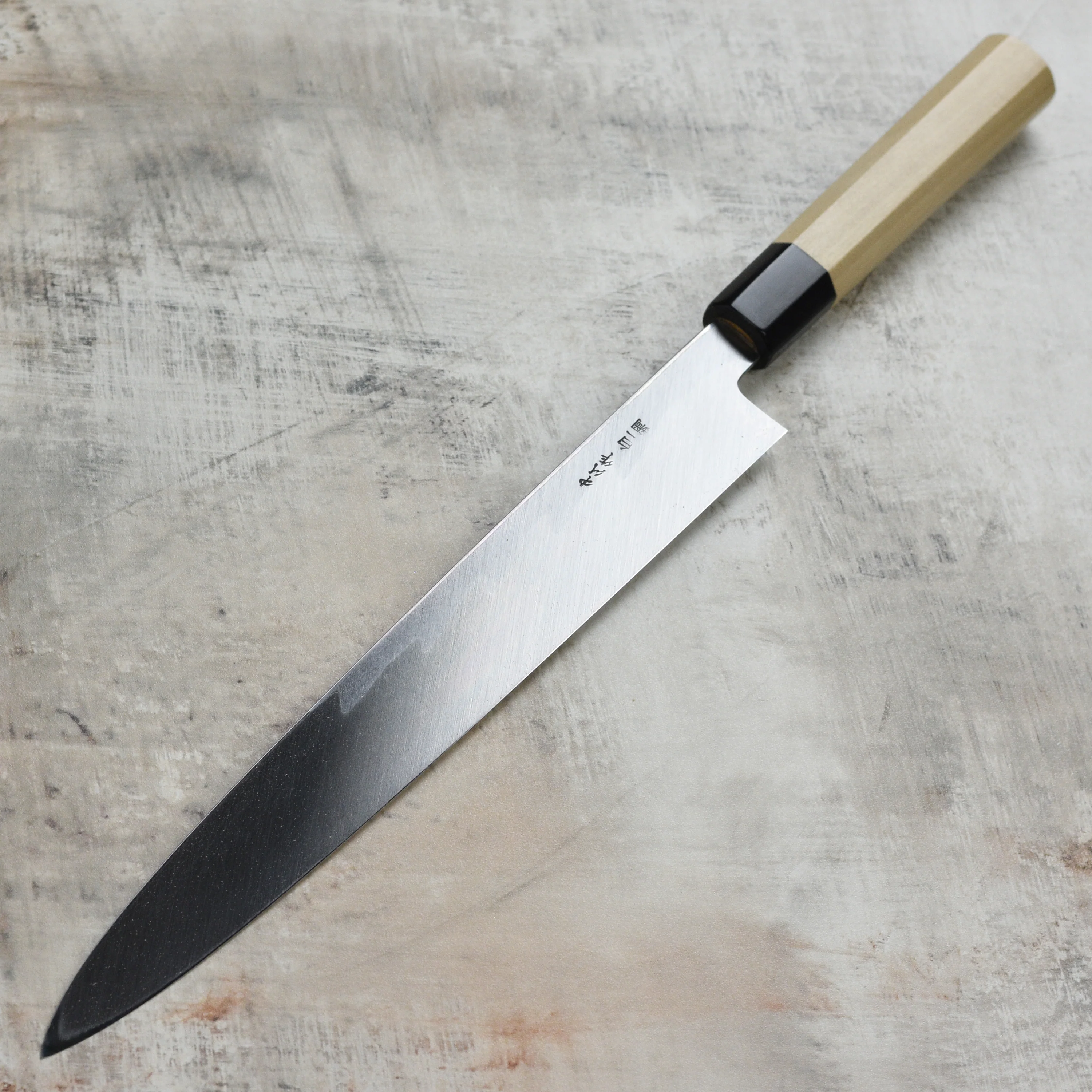 Ittetsu x Nakagawa Shirogami #2 Single-Bevel 11.8" Yanagiba with Saya - Image 6