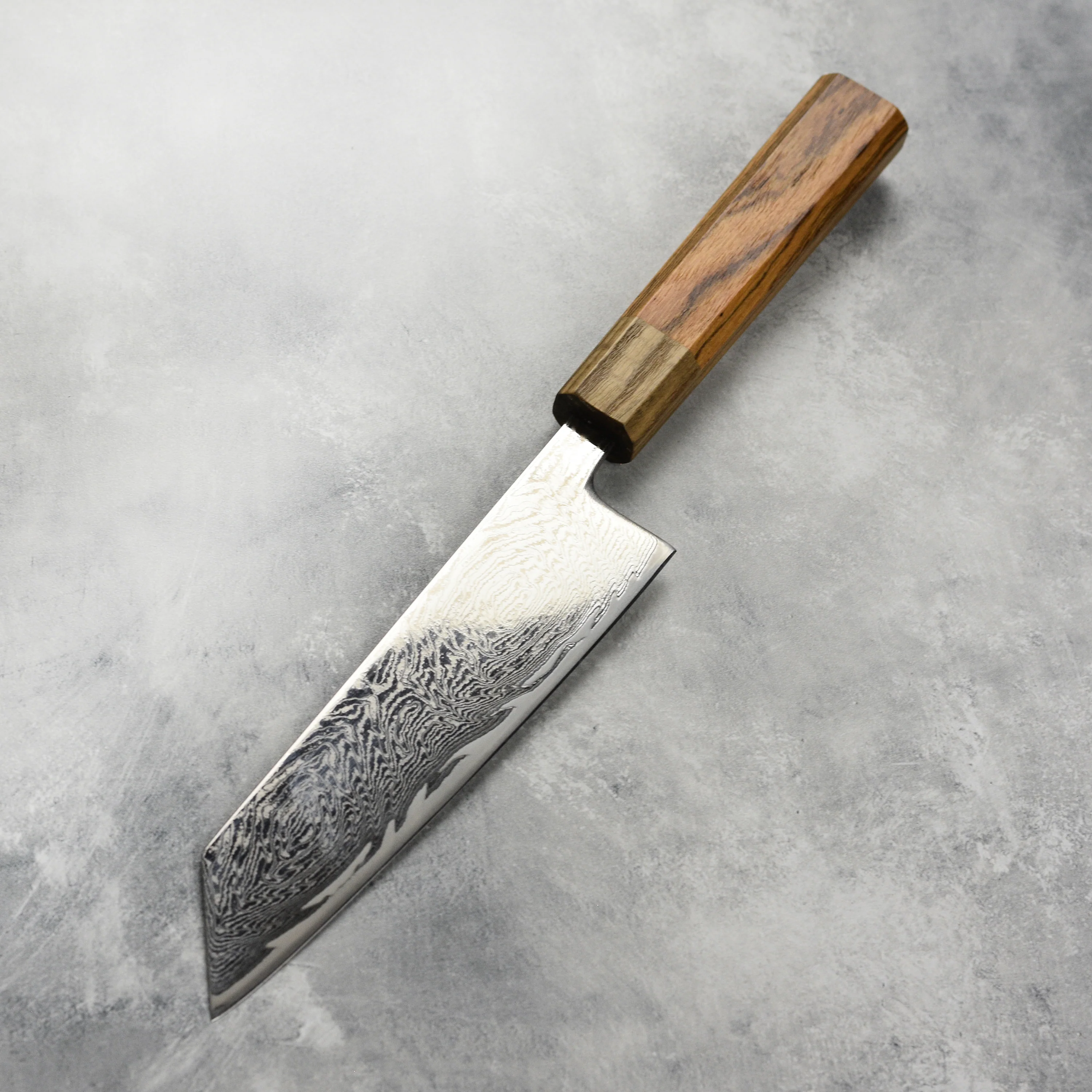 Ittetsu AUS10 Spiral Damascus 6.5" Bunka - Image 8