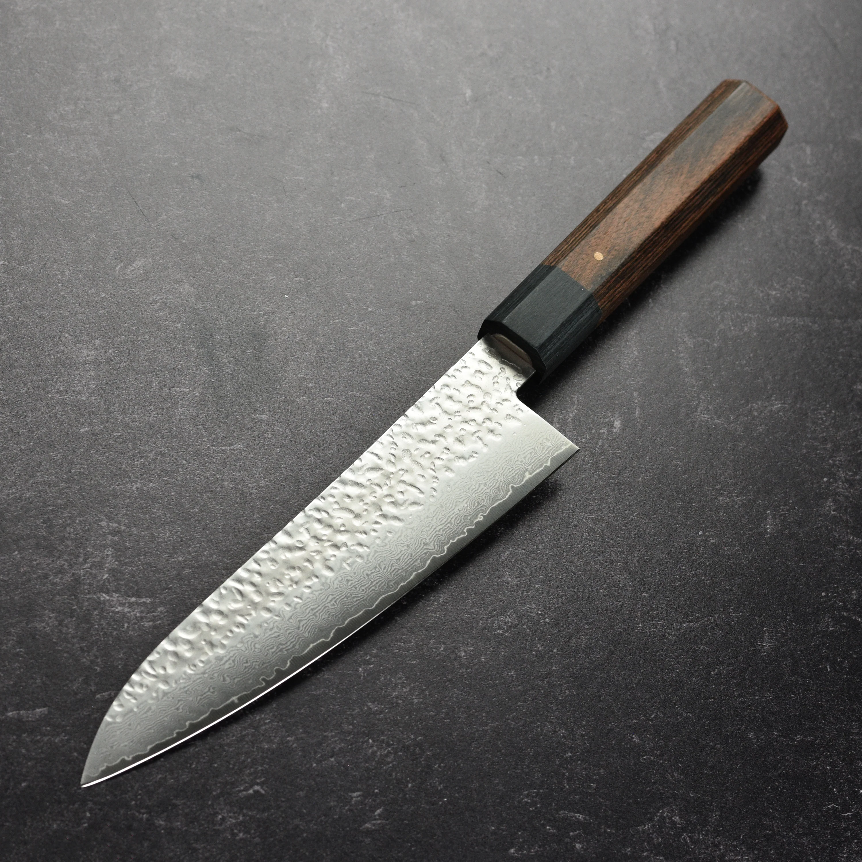 Ittetsu VG10 Hammered Damascus 7" Gyuto - Image 6