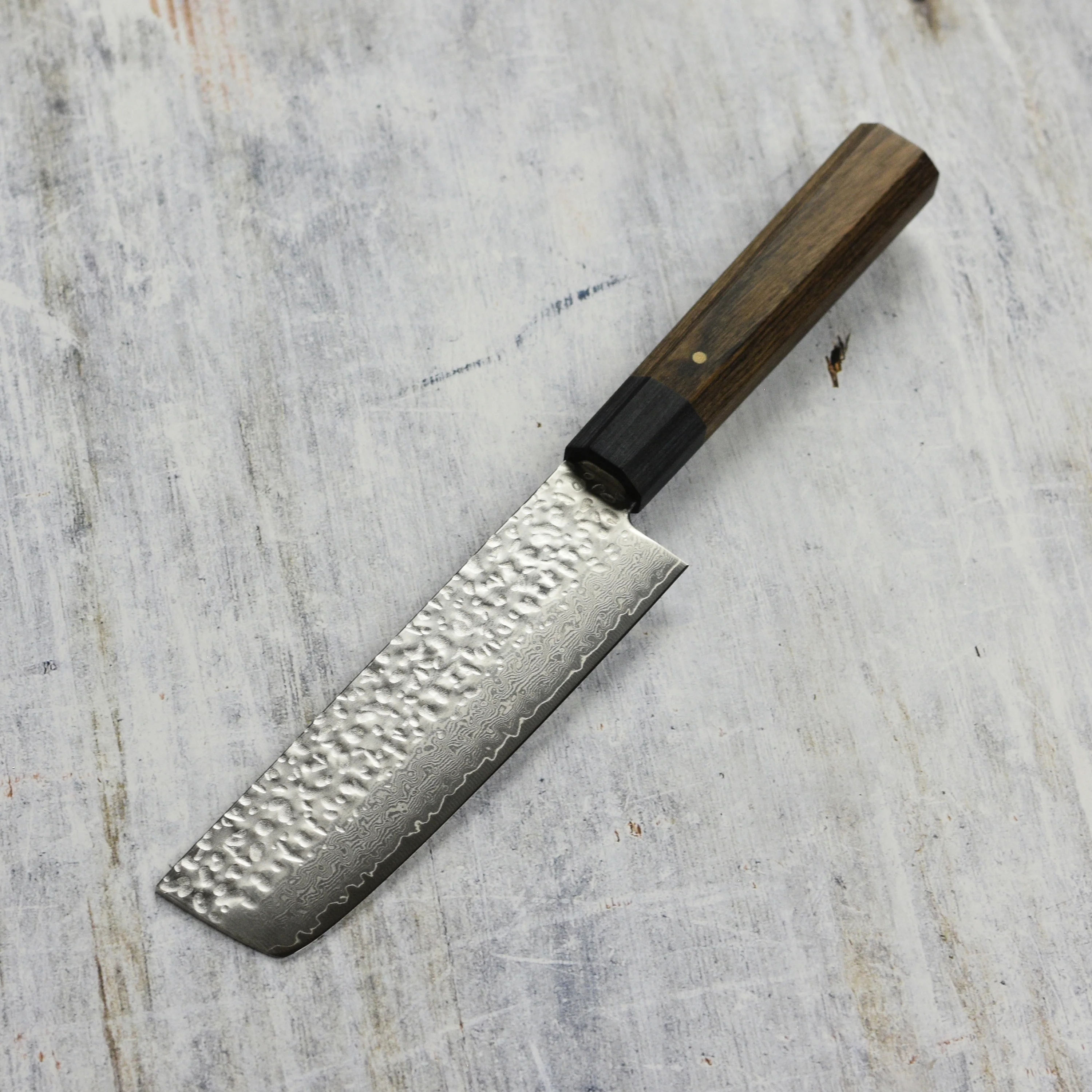 Ittetsu VG10 Hammered Damascus 5" Nakiri - Image 5