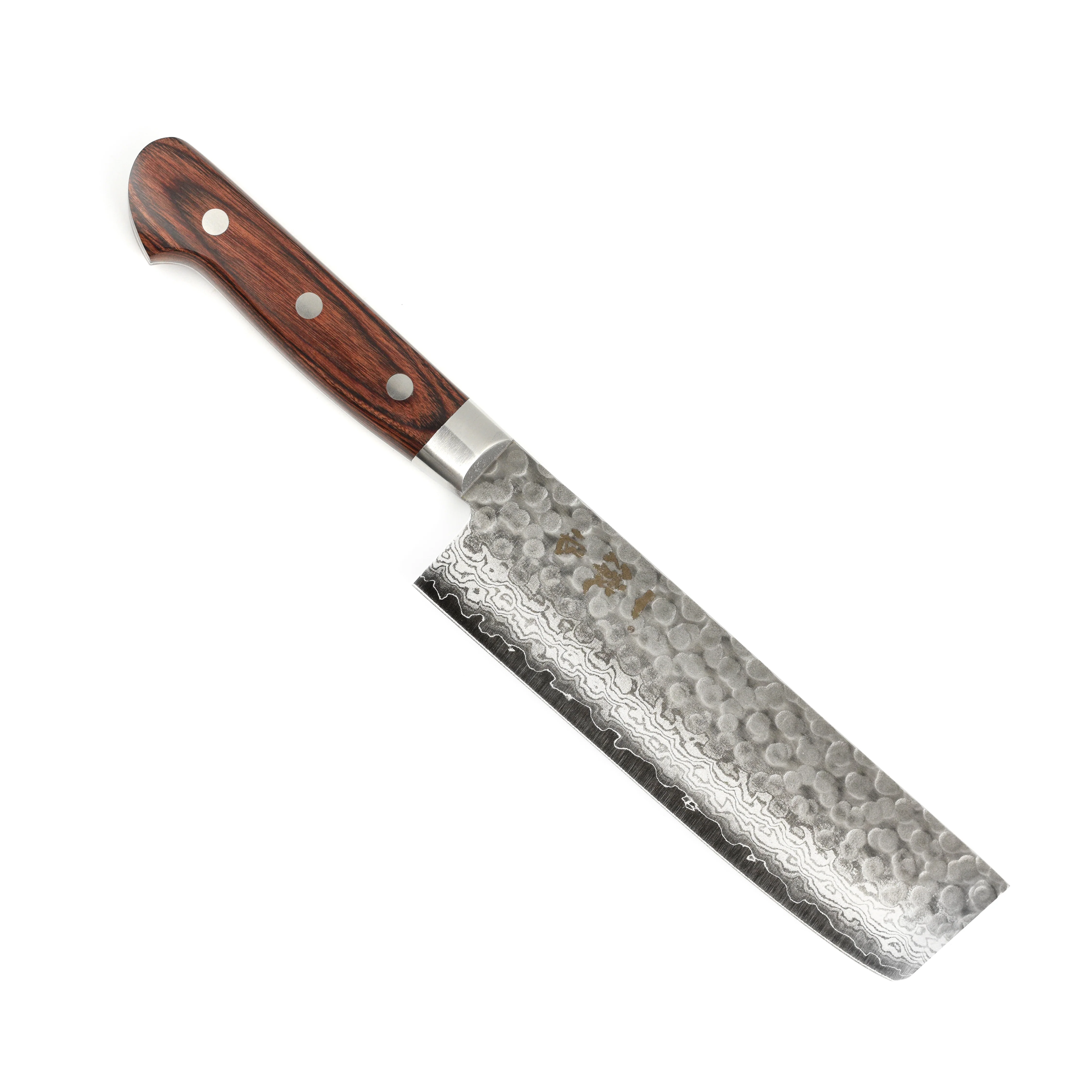 Ittetsu VG10 Hammered Damascus 6.3" Nakiri - Image 5