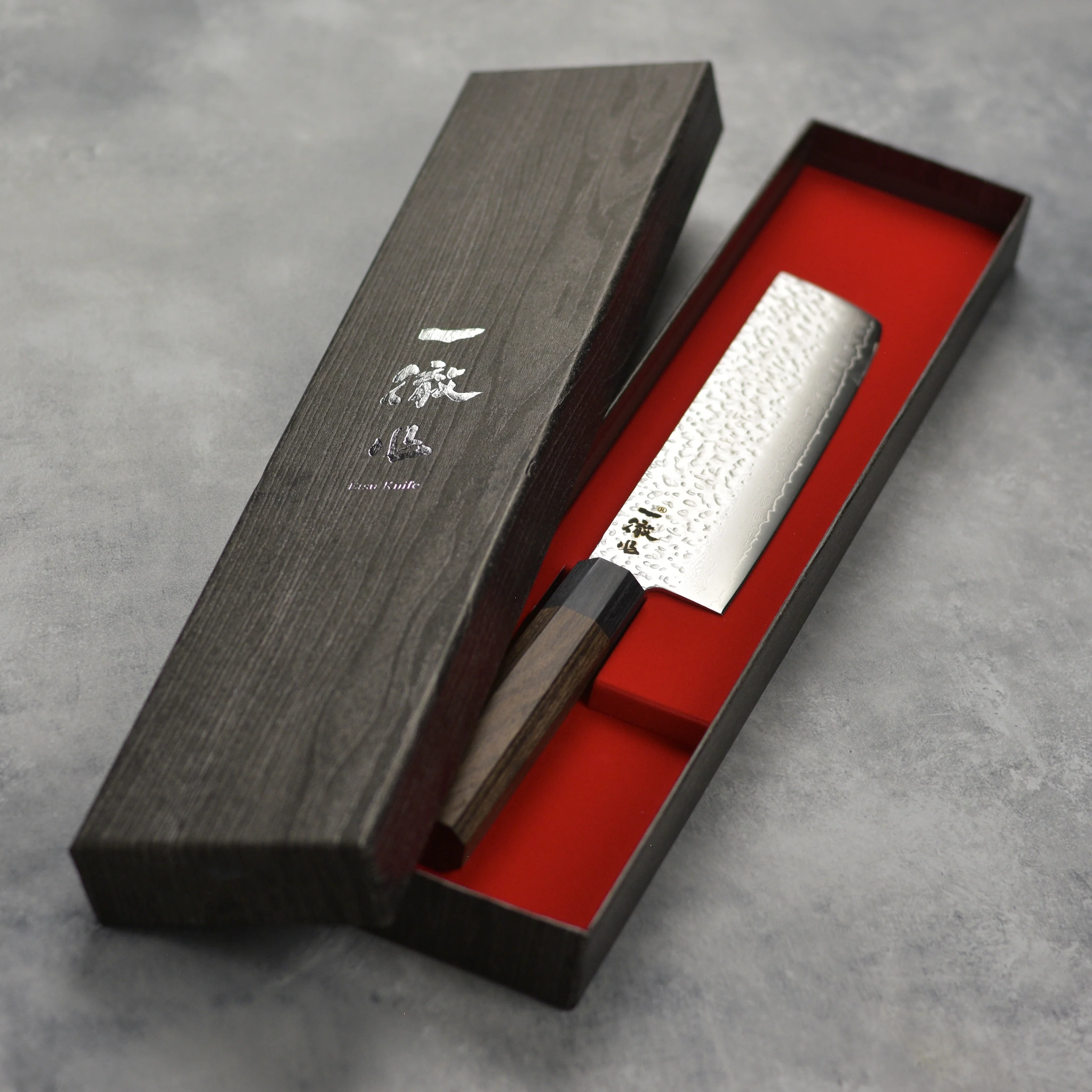 Ittetsu VG10 Hammered Damascus 5.9" Nakiri - Image 4