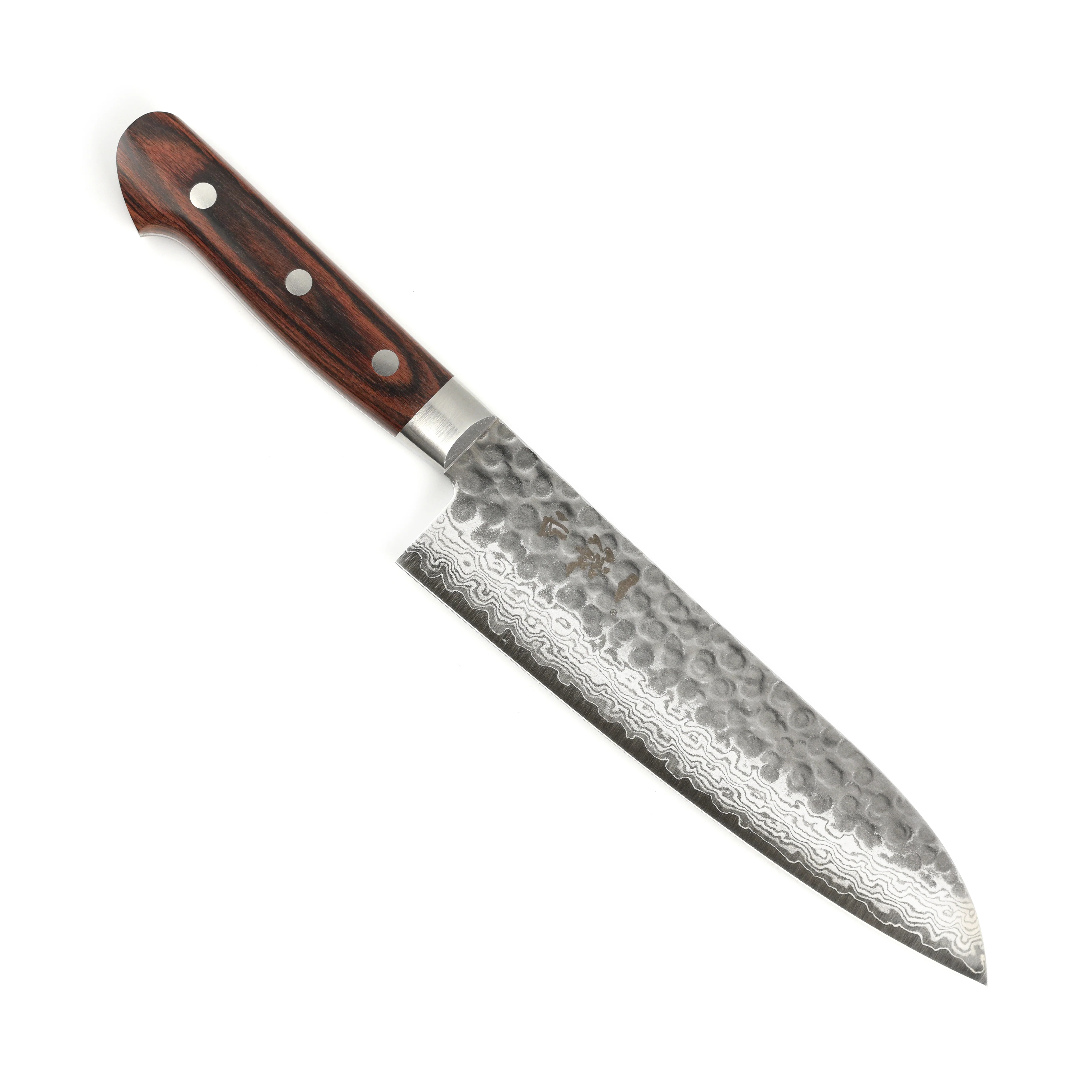 Ittetsu VG10 Hammered Damascus 7" Santoku - Image 5