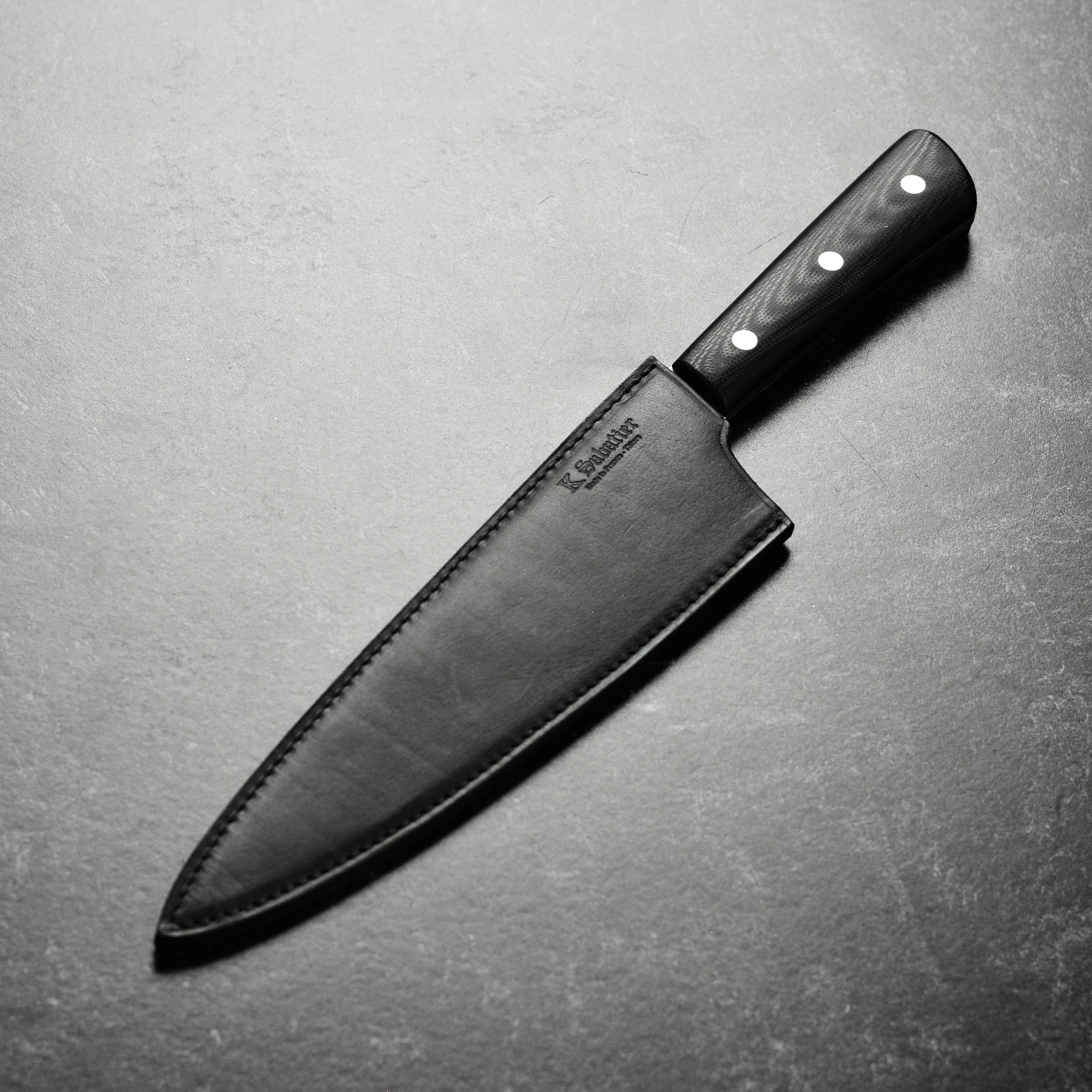 K Sabatier 200th Anniversary Nitrogen Stainless 7" Chef's Knife - Image 4