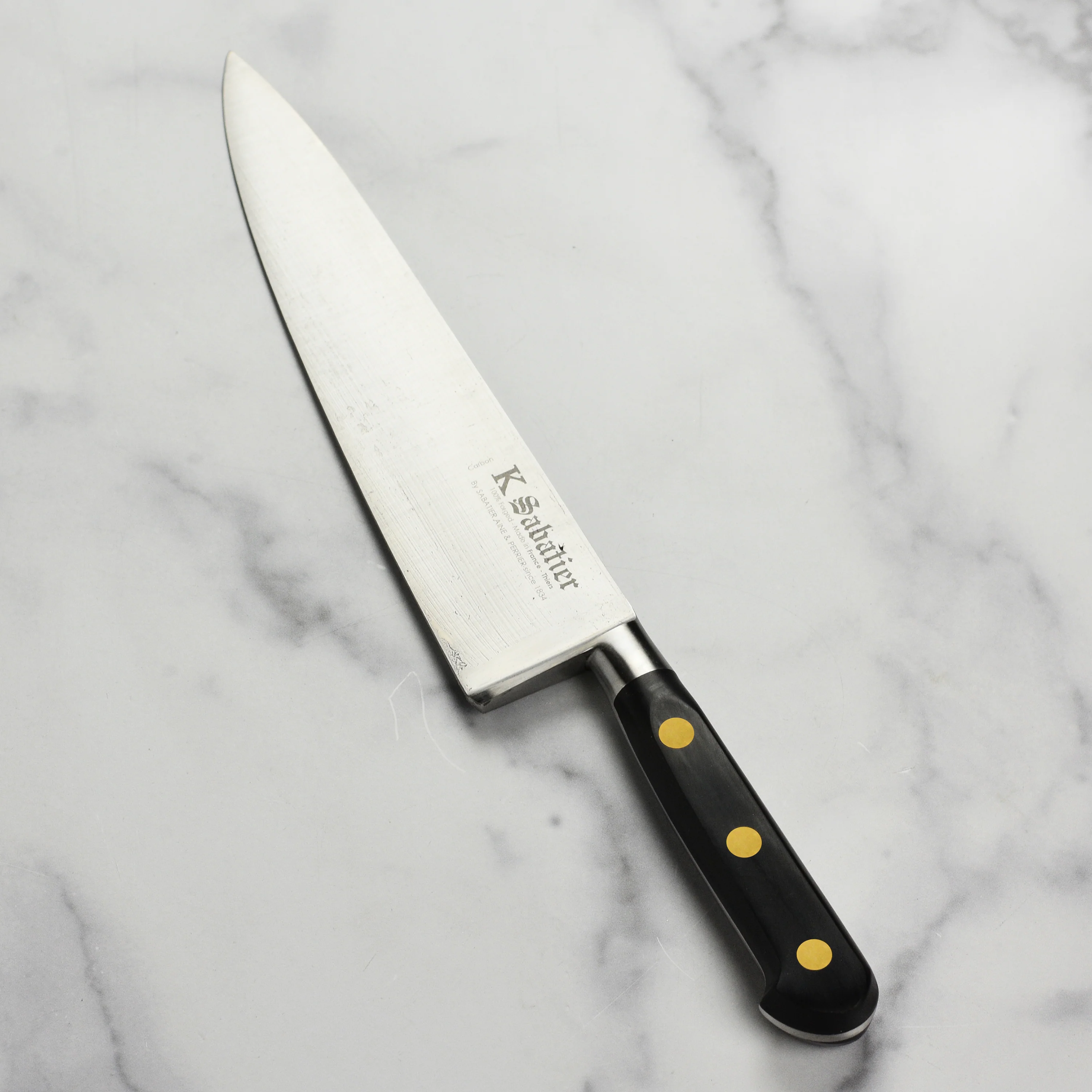 K Sabatier Au Carbone 9" Chef's Knife - Image 5