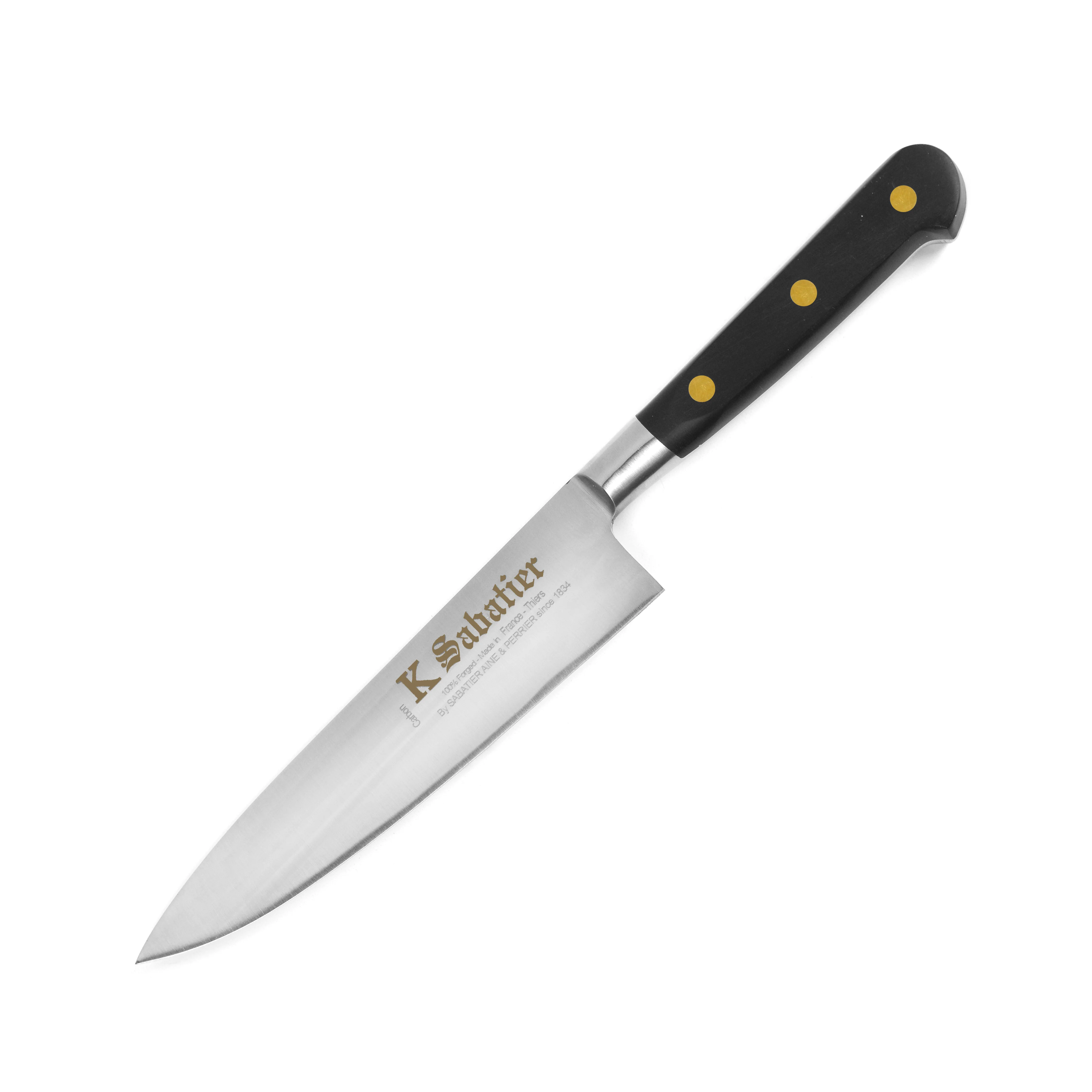 K Sabatier Au Carbone Bolsterless 5.75" Chef's Knife - Image 4