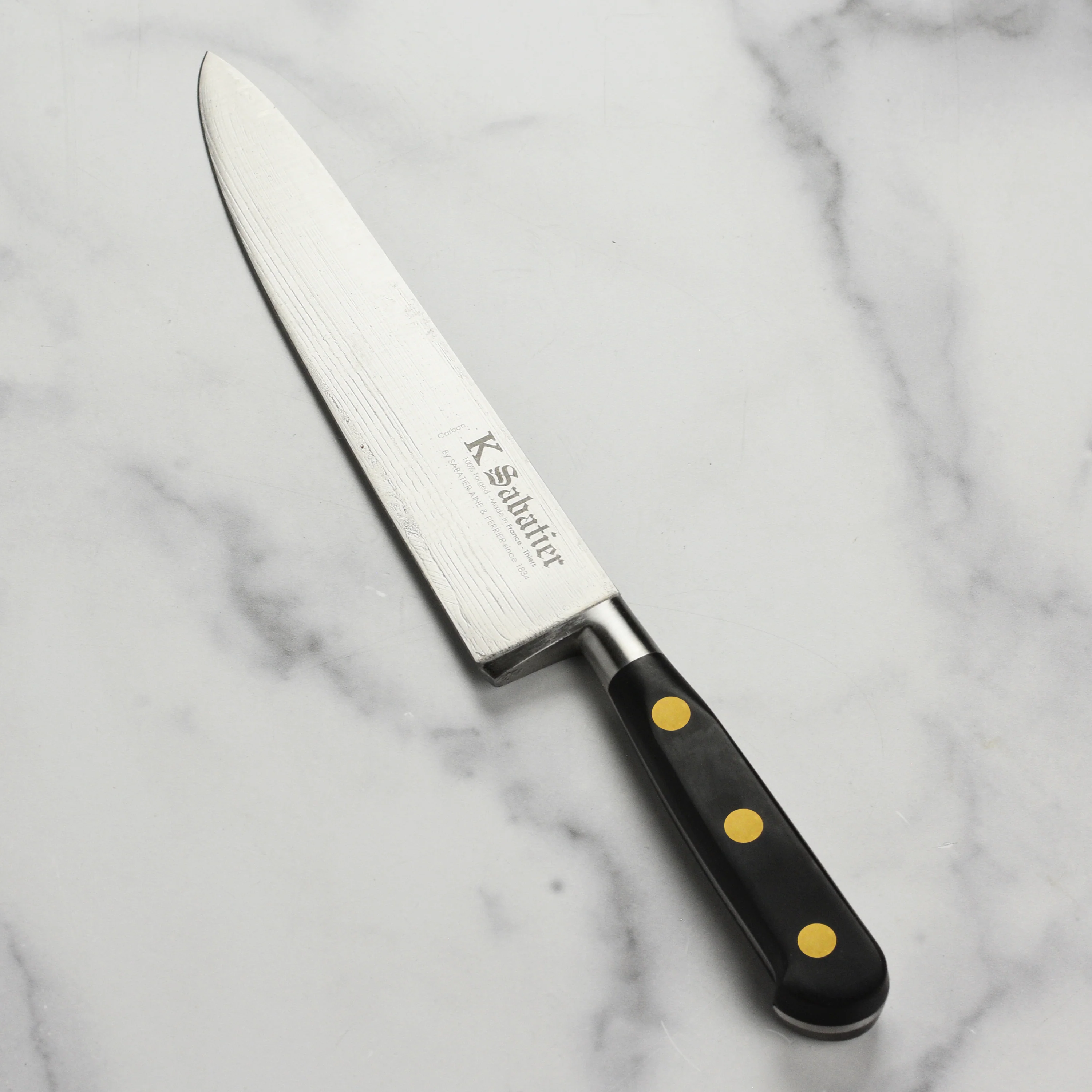K Sabatier Au Carbone 8" Chef's Knife - Image 5