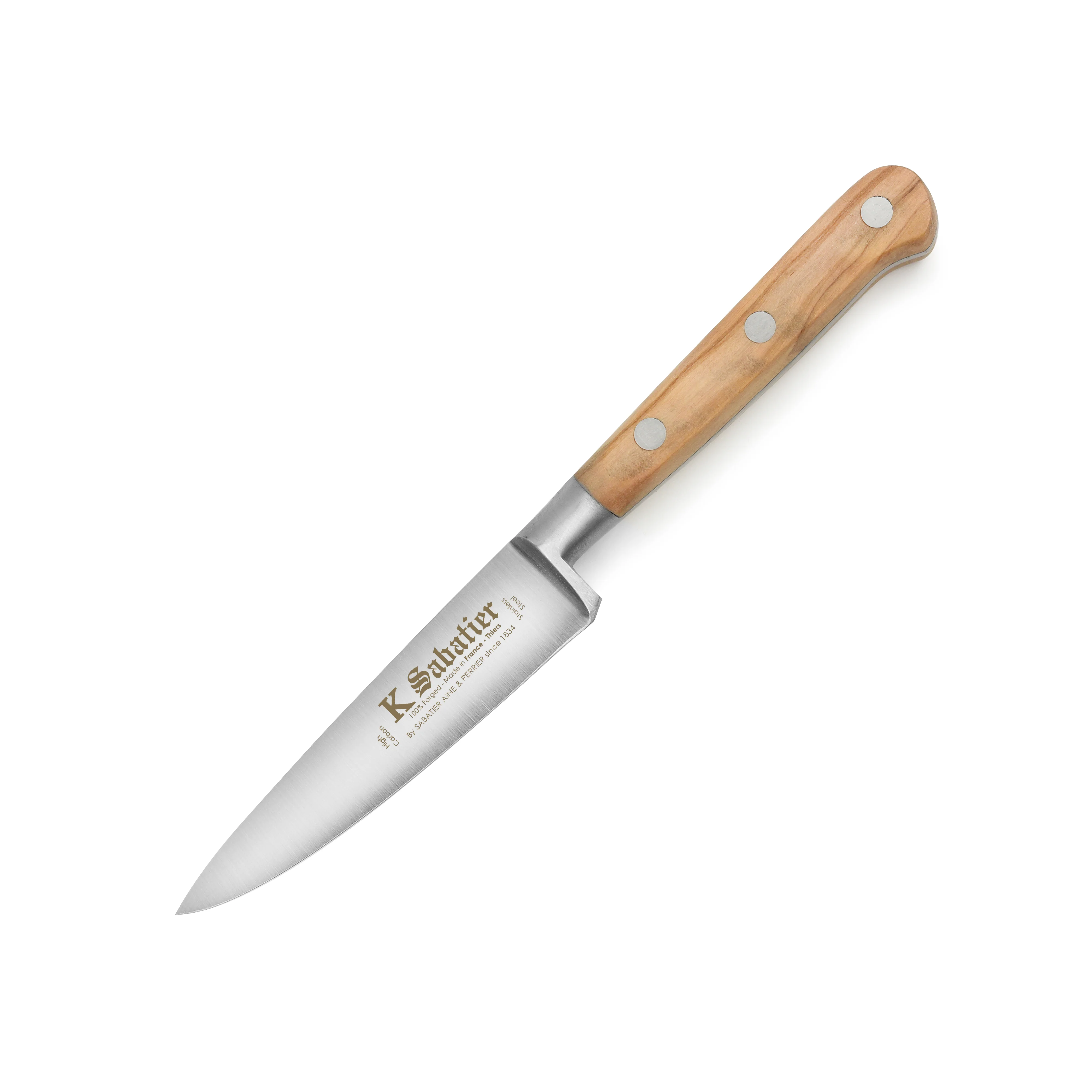 K Sabatier Olive Wood 4" Paring Knife - Image 4