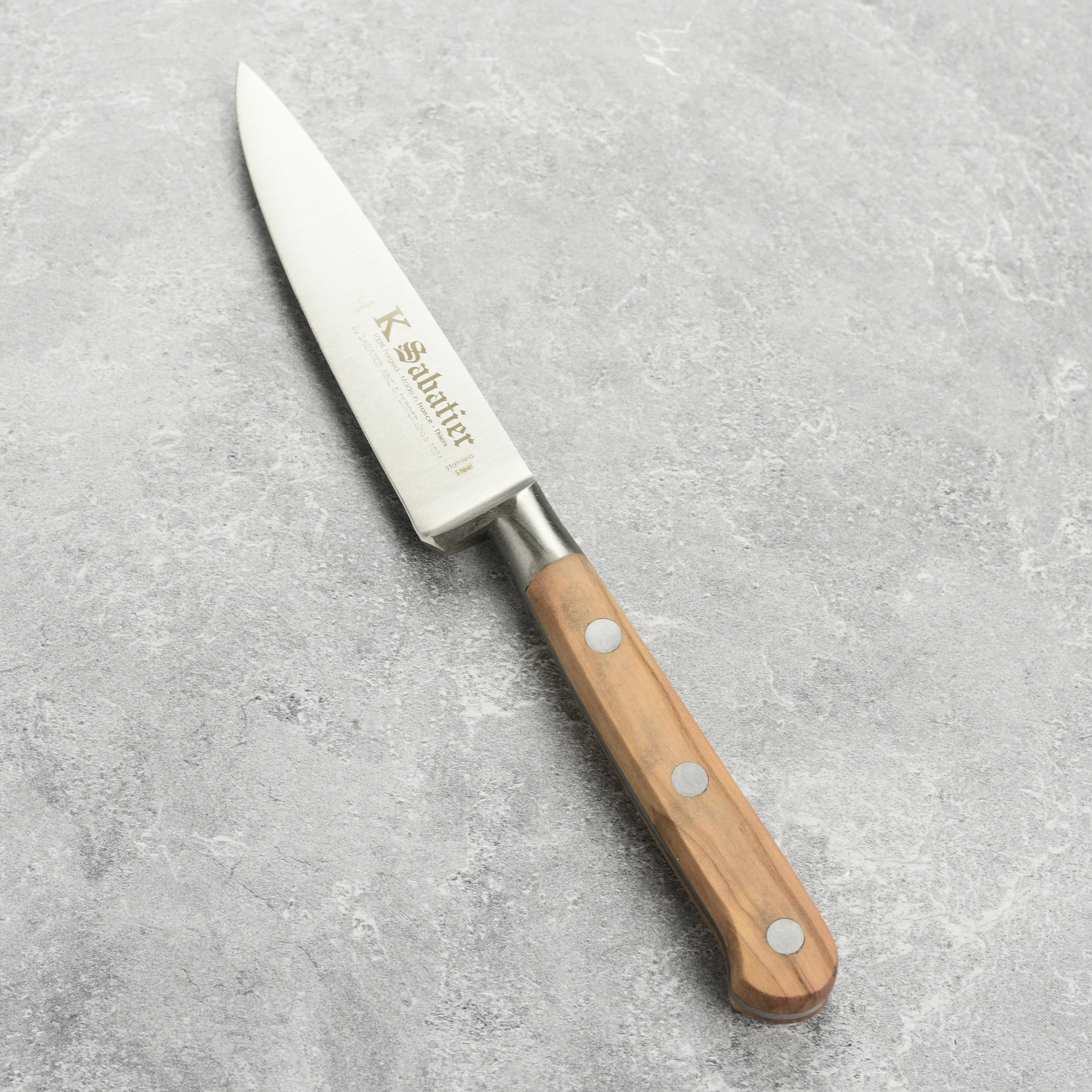 K Sabatier Olive Wood 4" Paring Knife - Image 6