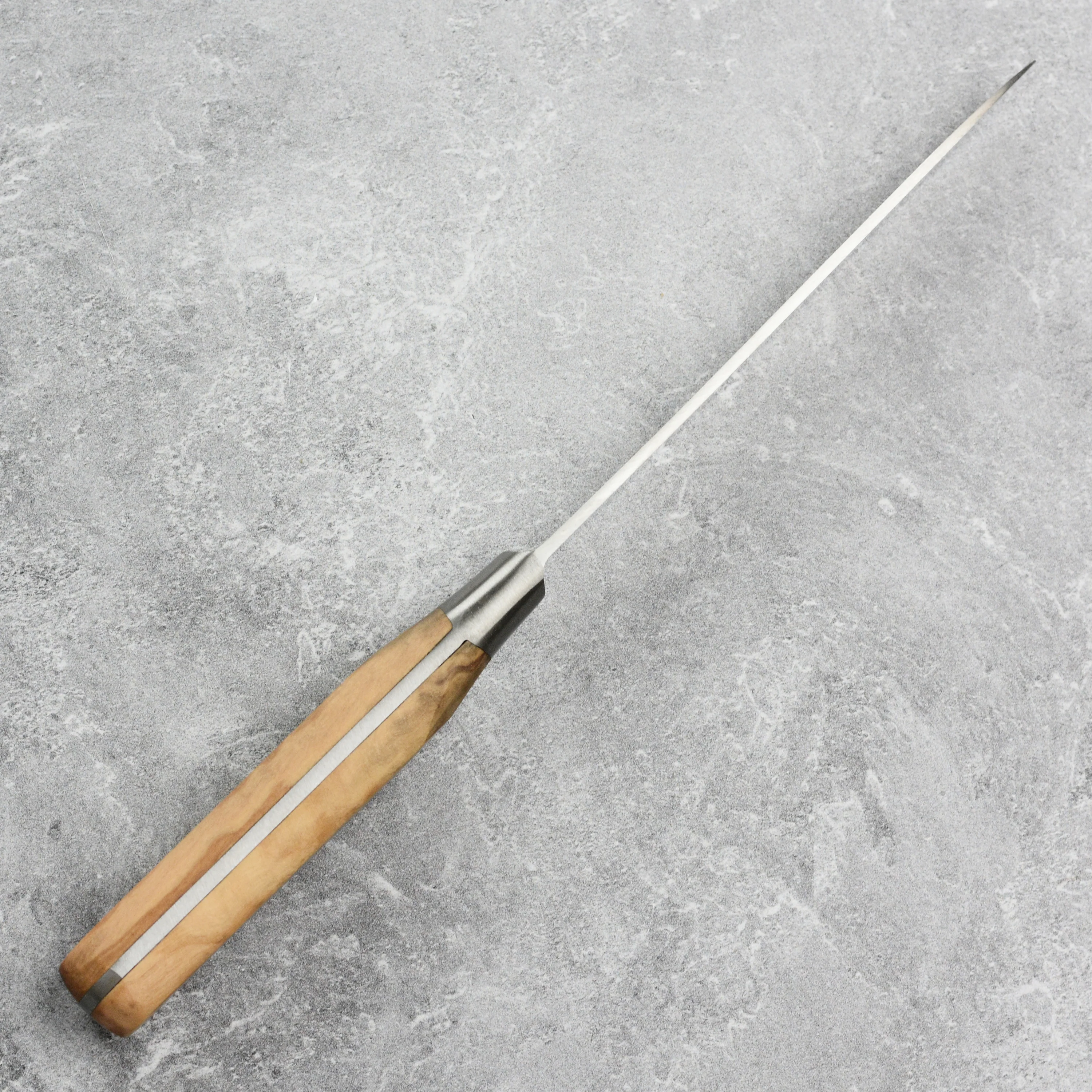 K Sabatier Olive Wood 5" Serrated Tomato Knife - Image 3