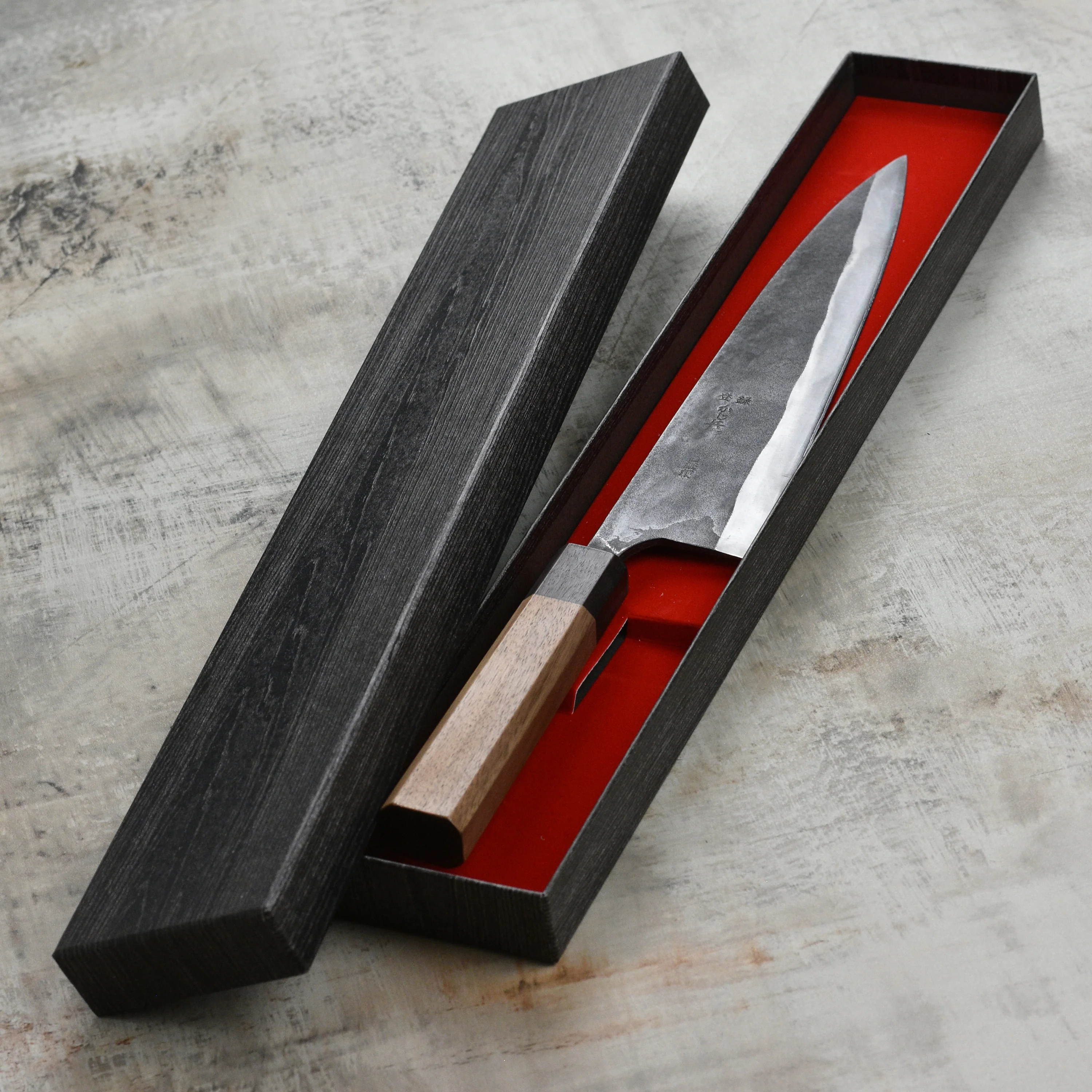 Kajibee Shirogami #2 Kurouchi 9.4" Gyuto - Image 4