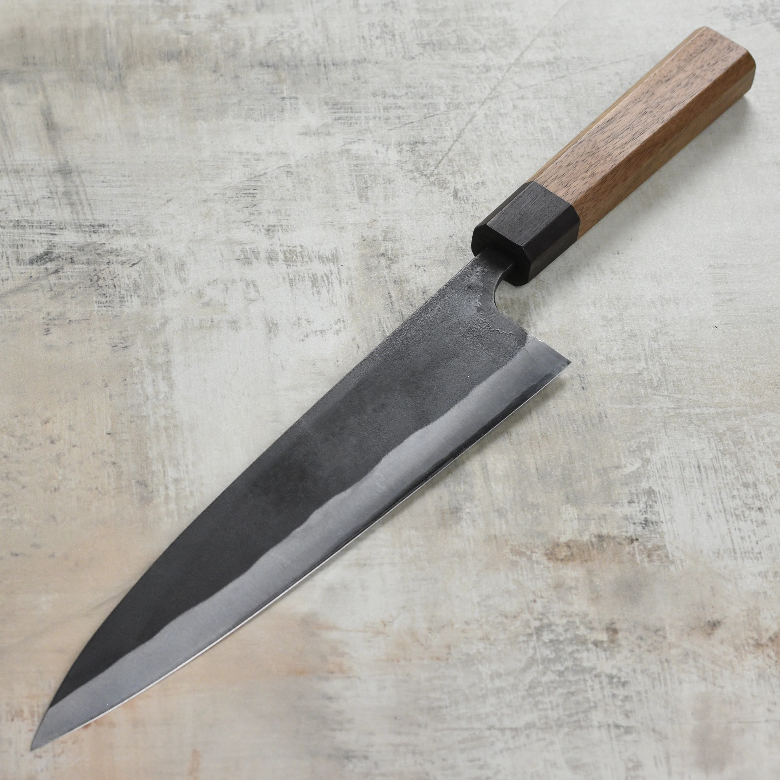 Kajibee Shirogami #2 Kurouchi 9.4" Gyuto - Image 6
