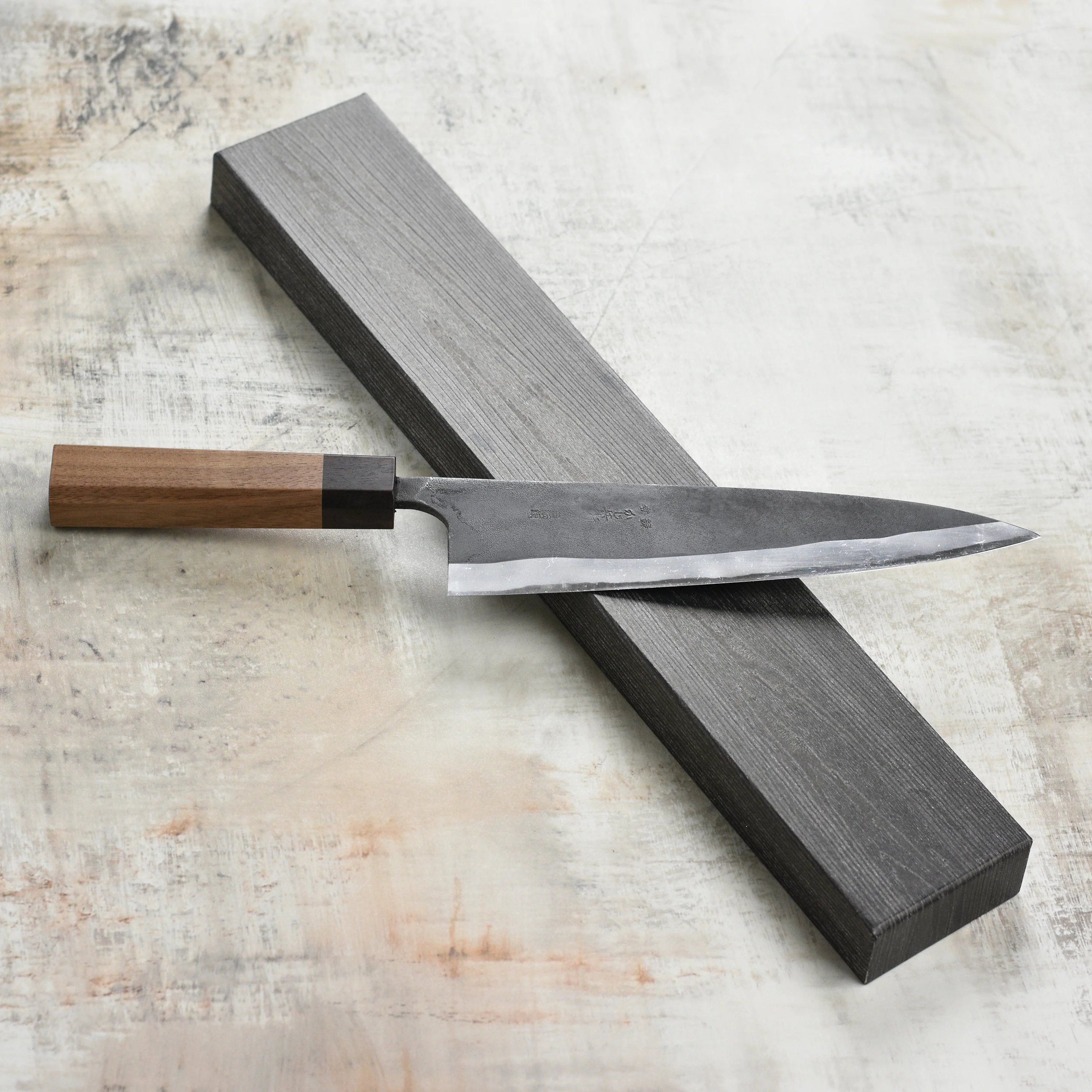 Kajibee Shirogami #2 Kurouchi 9.4" Gyuto - Image 7