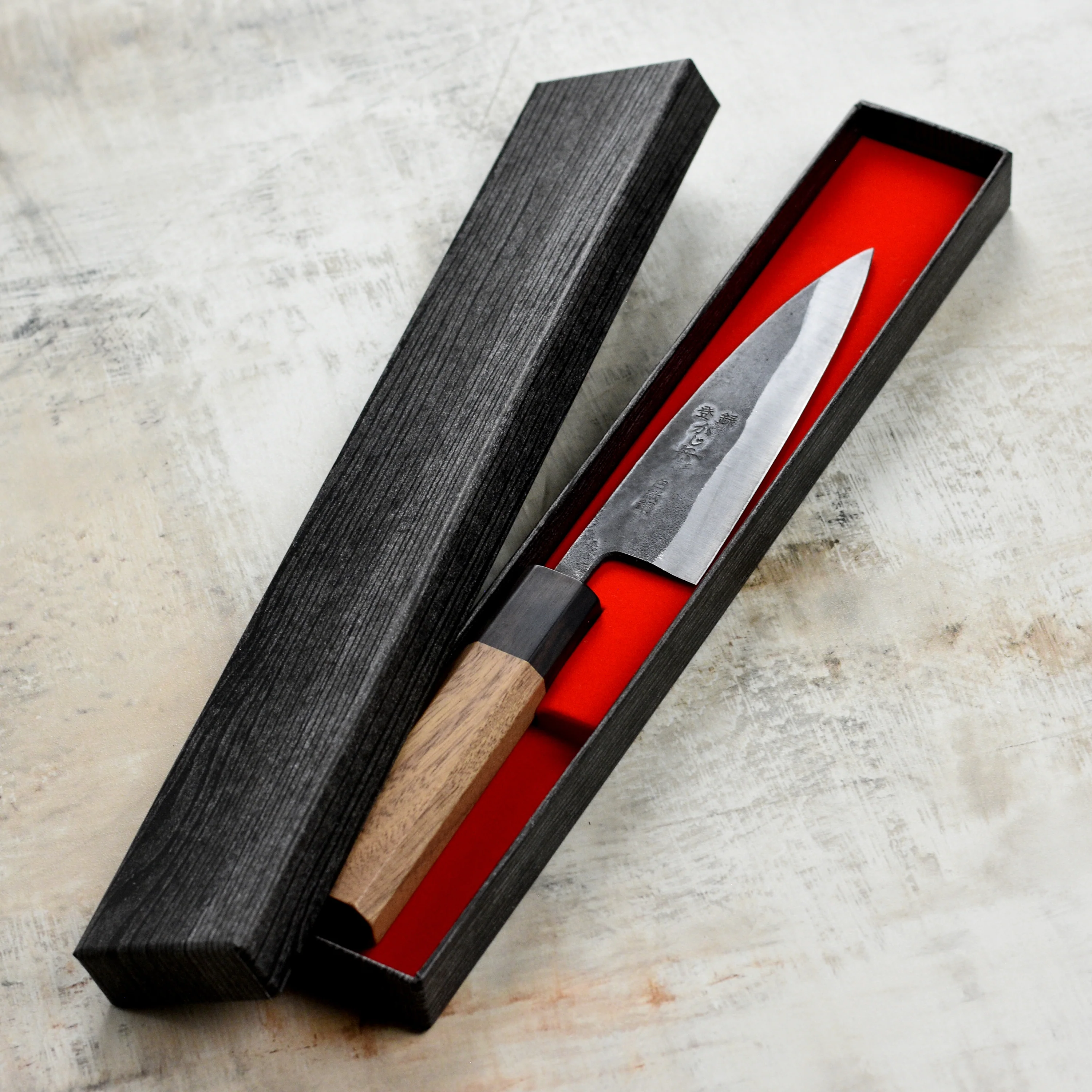 Kajibee Shirogami #2 Kurouchi 5.3" Petty - Image 6
