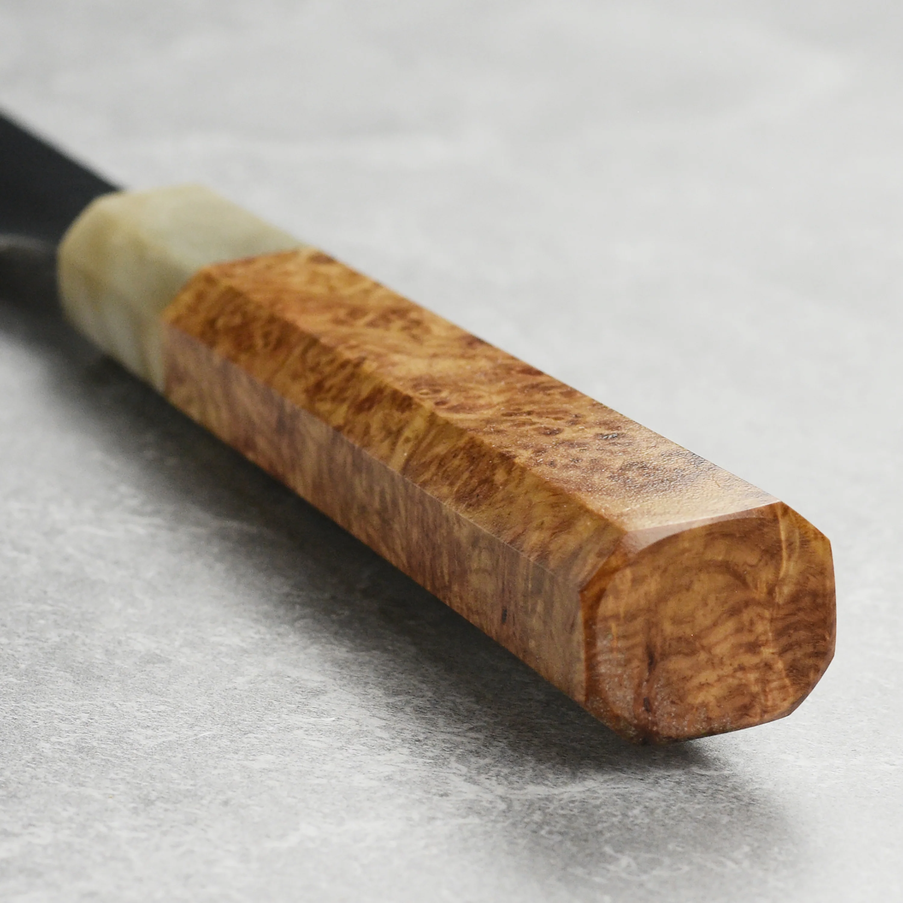Keskin Carbon Steel 7" Nakiri with Saya - Image 2