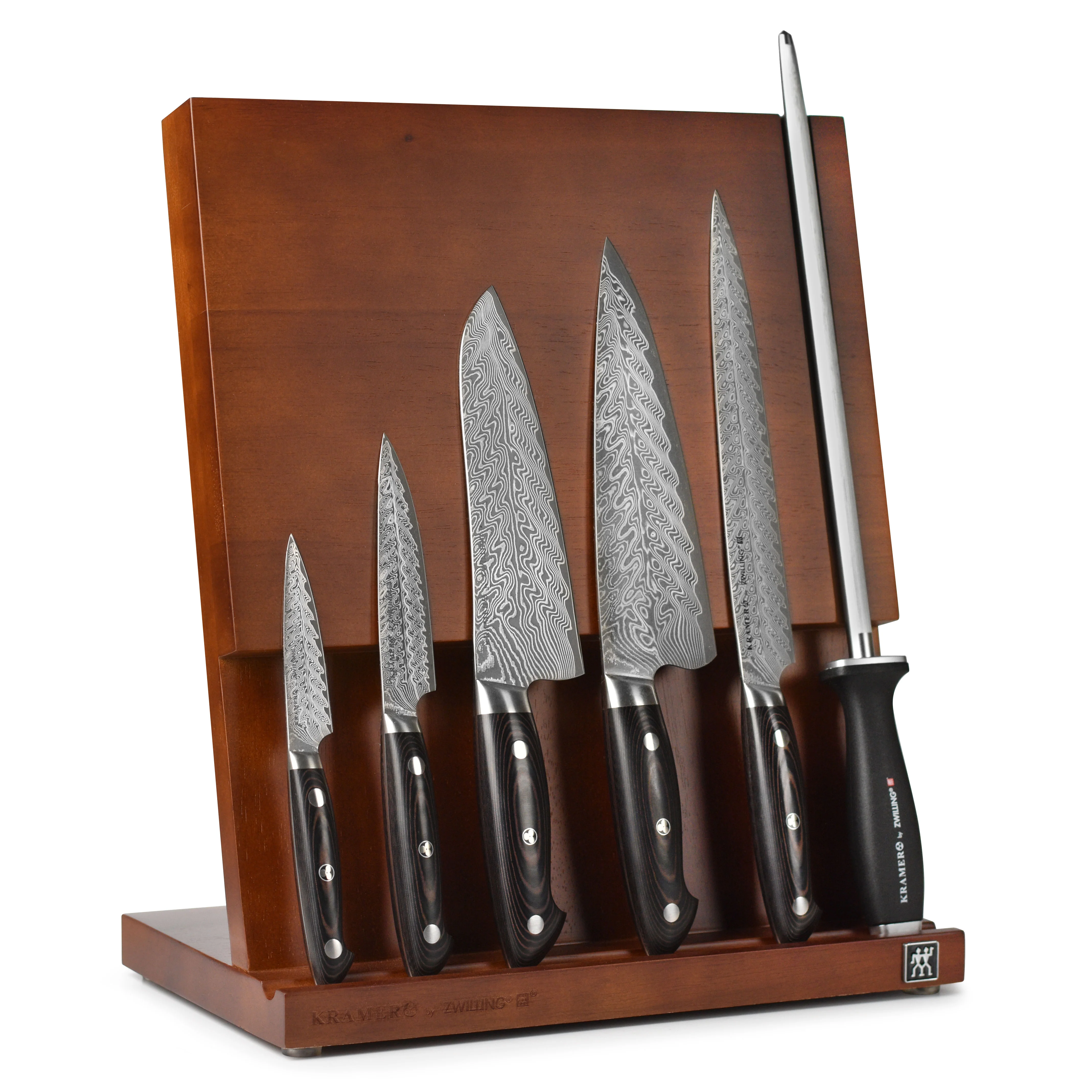 Kramer Stainless Damascus 7 Piece Magnetic Easel Knife Block Set - Image 11