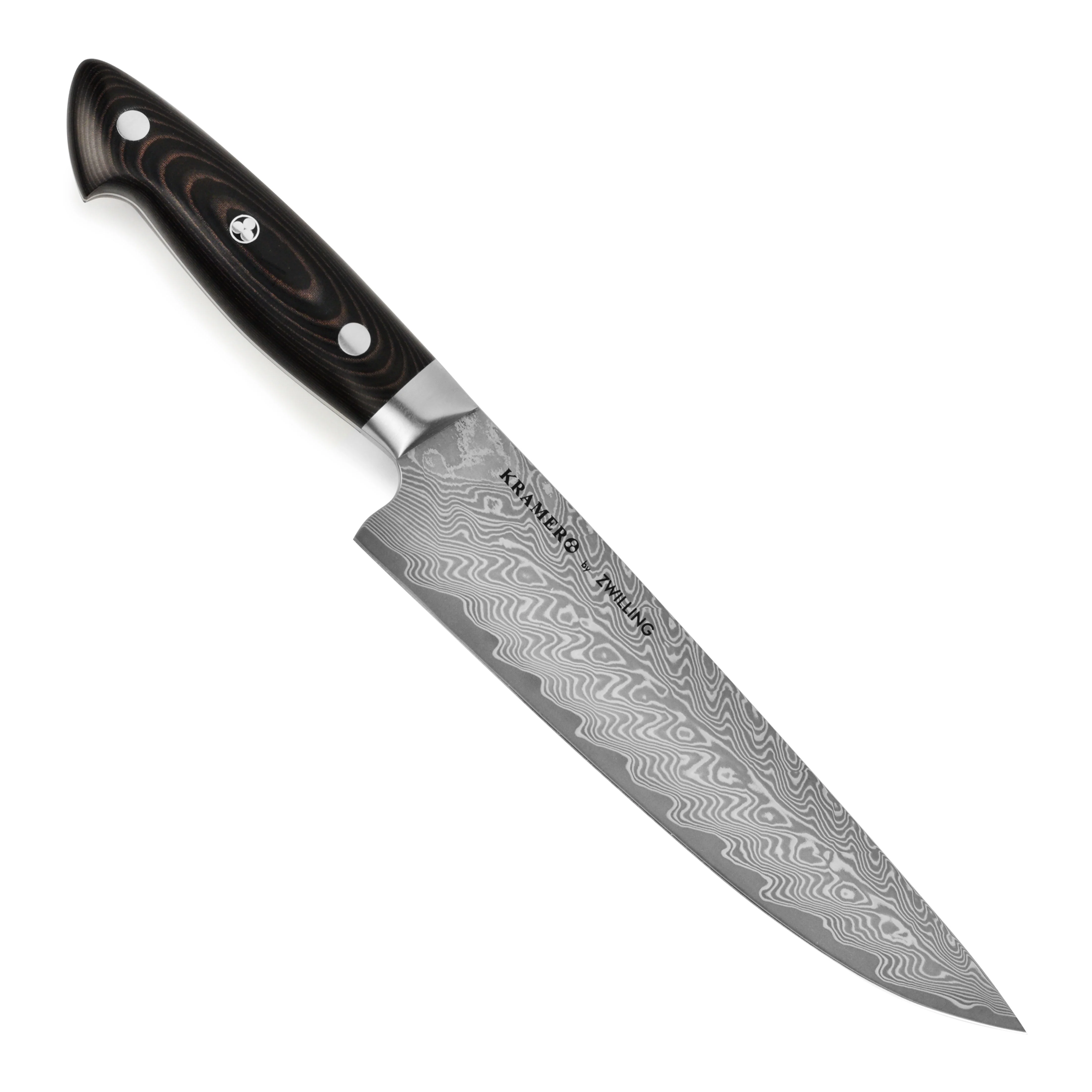 Kramer Stainless Damascus 8" Narrow Chef's Knife - Image 4