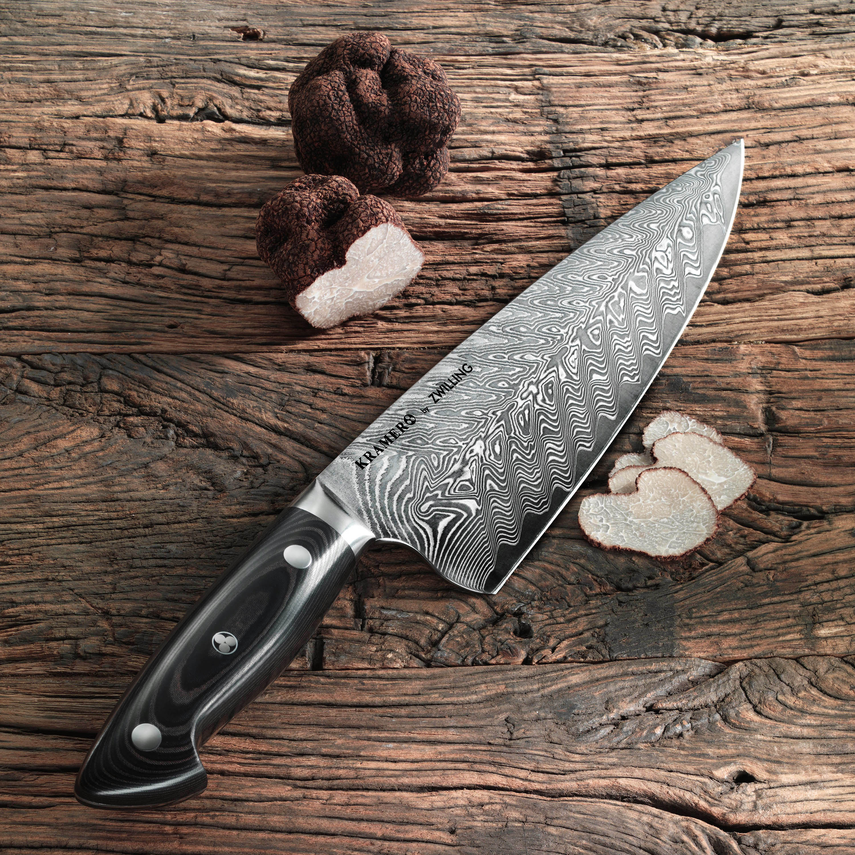 Kramer Stainless Damascus Chef's & Paring Knife Set - Image 3