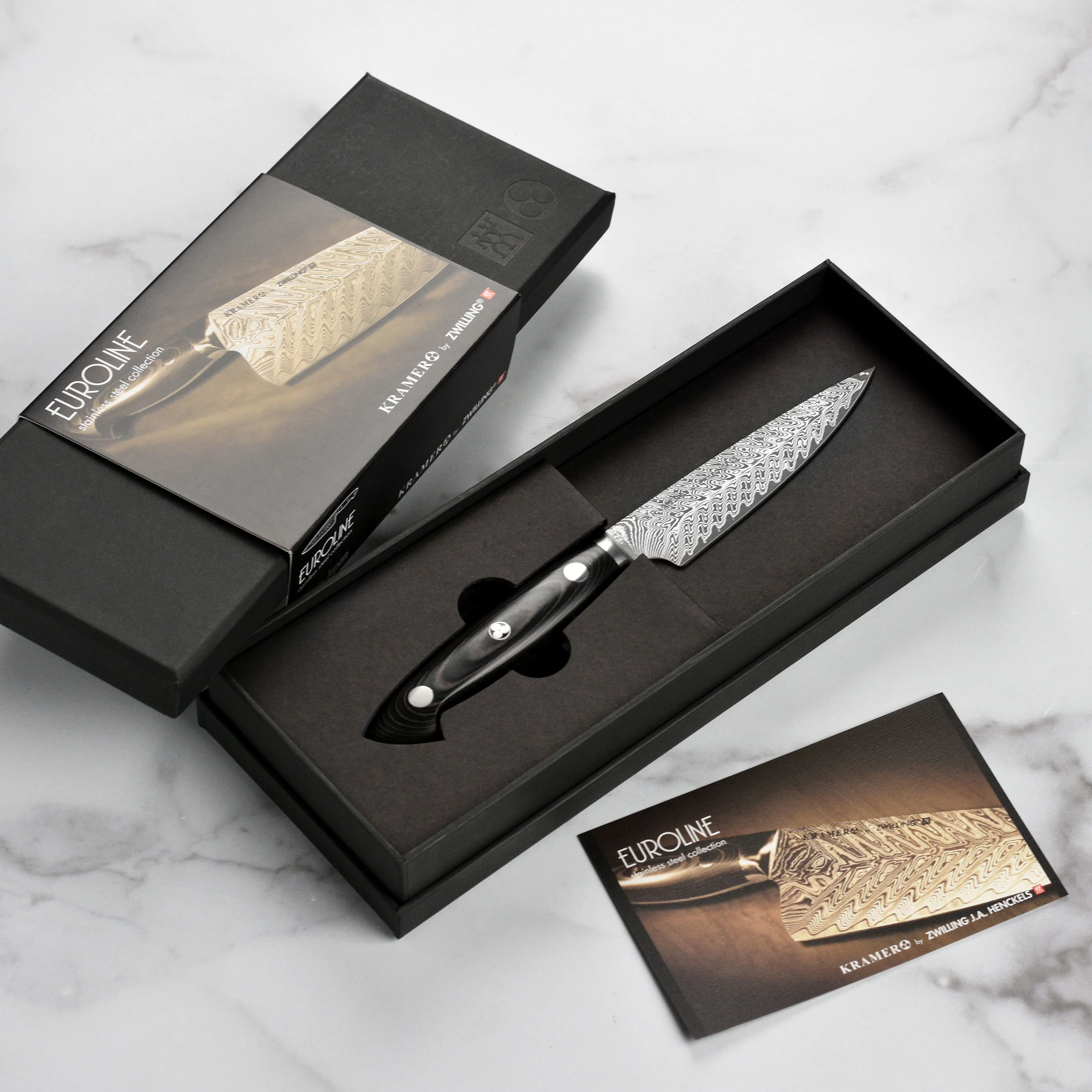 Kramer Stainless Damascus 5" Utility Knife - Image 3