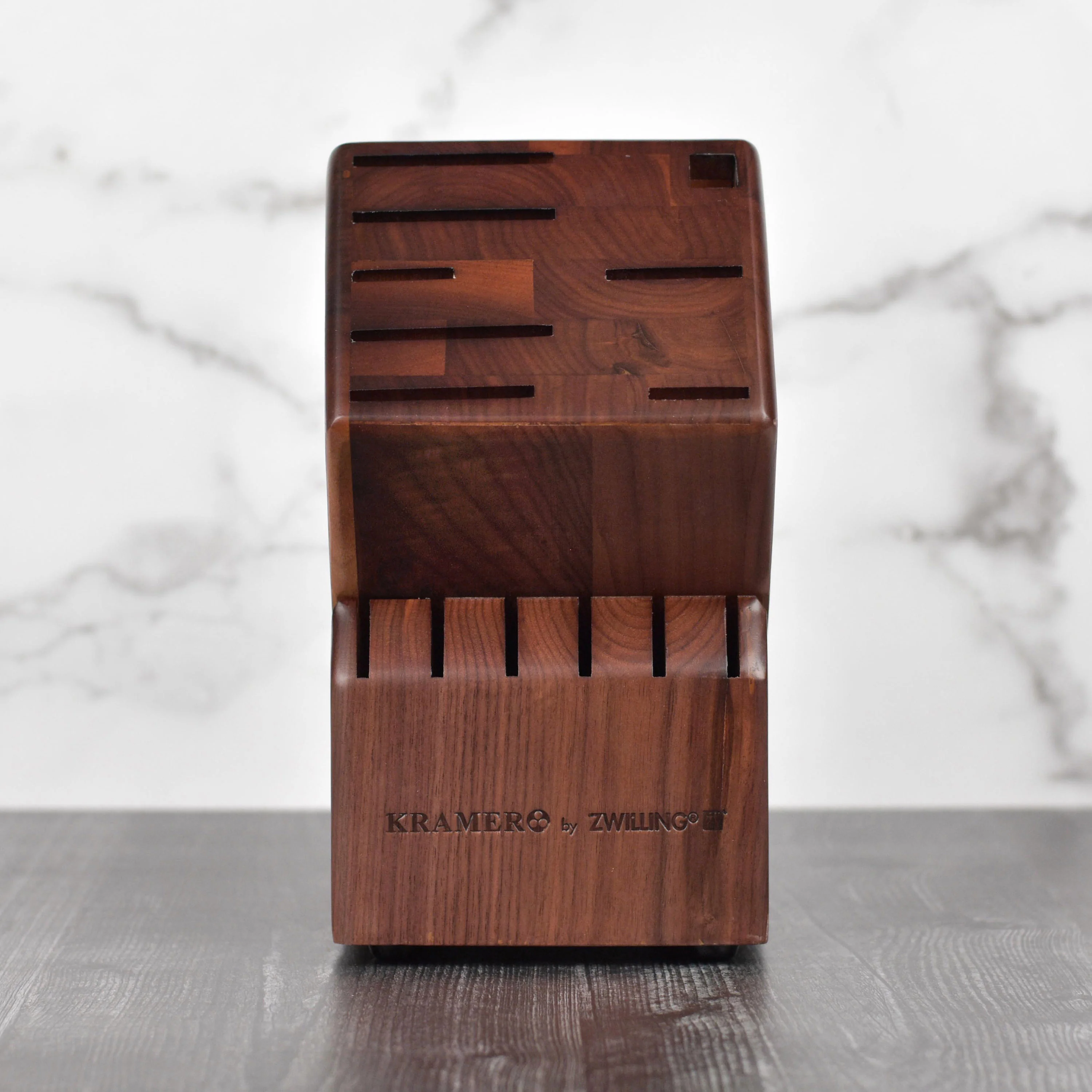 Kramer 14 Slot Walnut Knife Block - Image 2