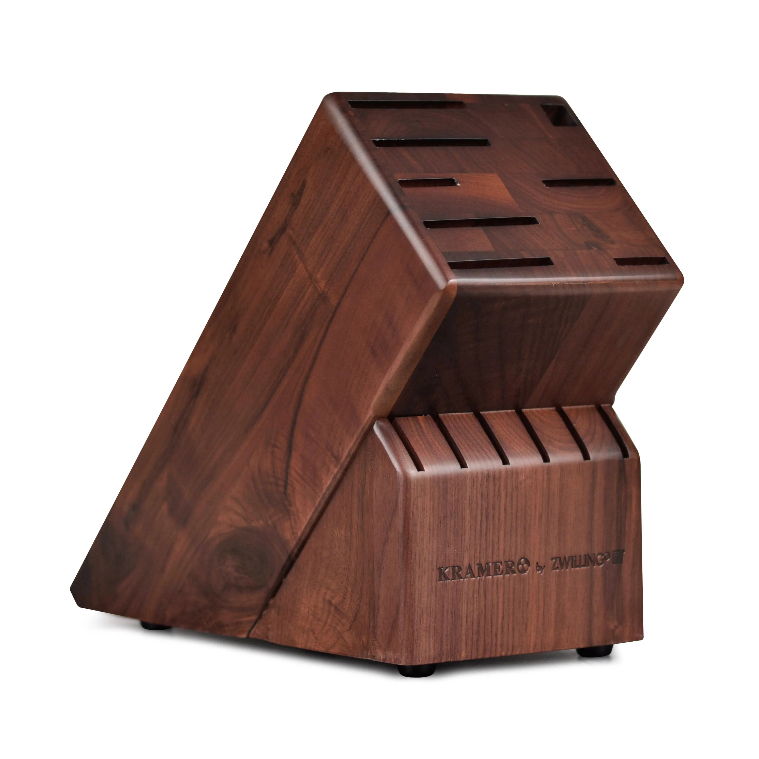 Kramer 14 Slot Walnut Knife Block - Image 4