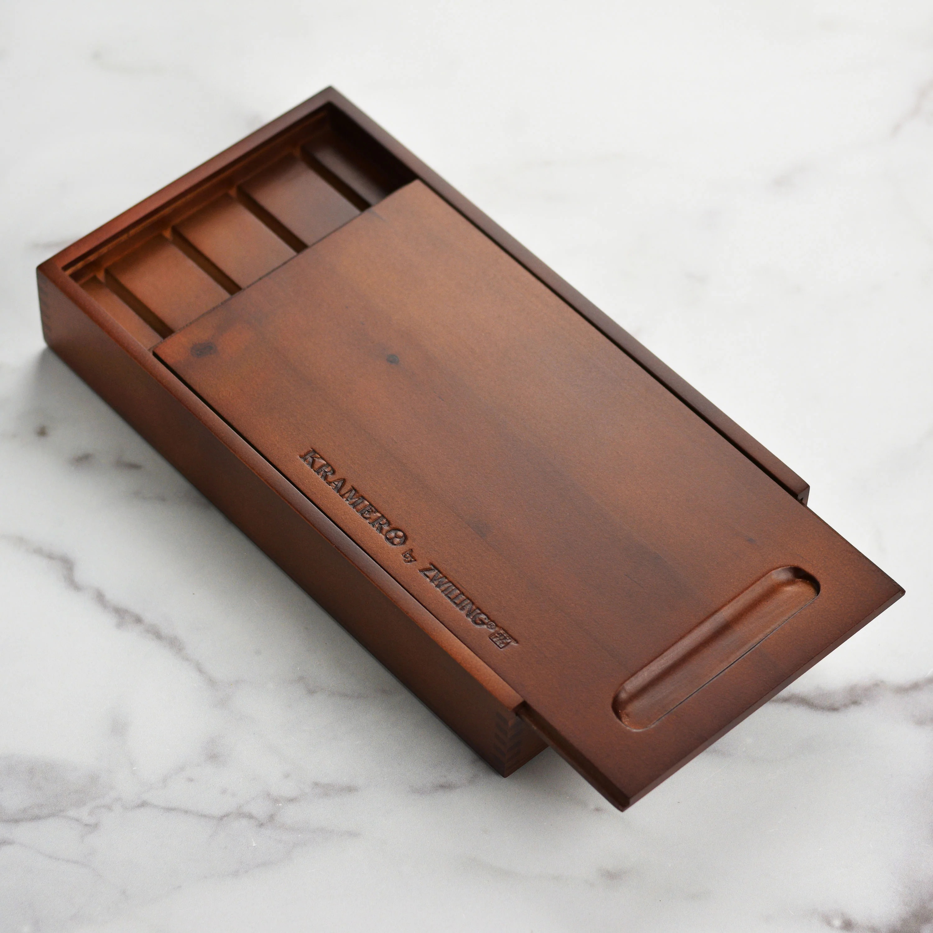 Kramer 4 Slot Wood Steak Knife Storage Box - Image 5
