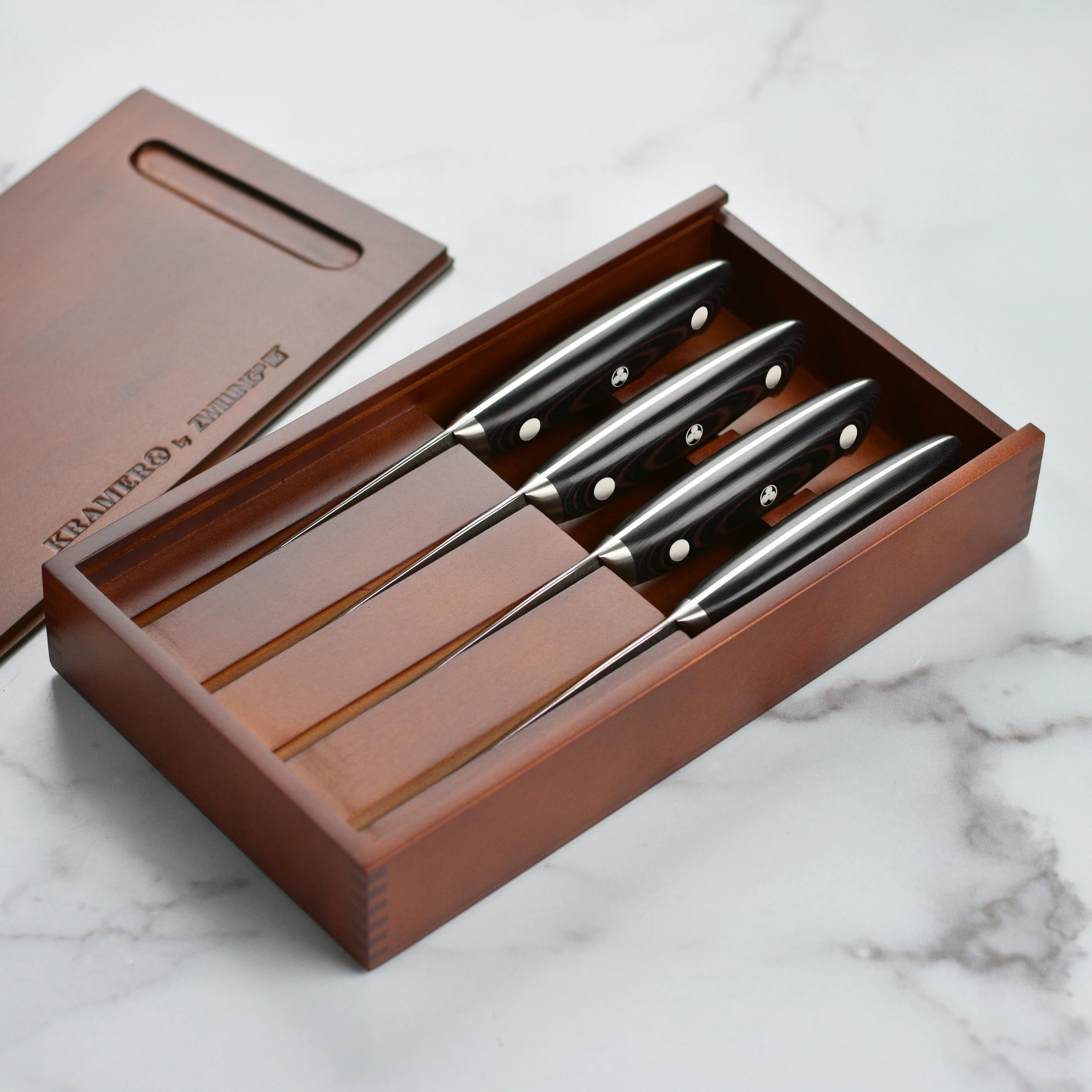 Kramer 4 Slot Wood Steak Knife Storage Box - Image 6