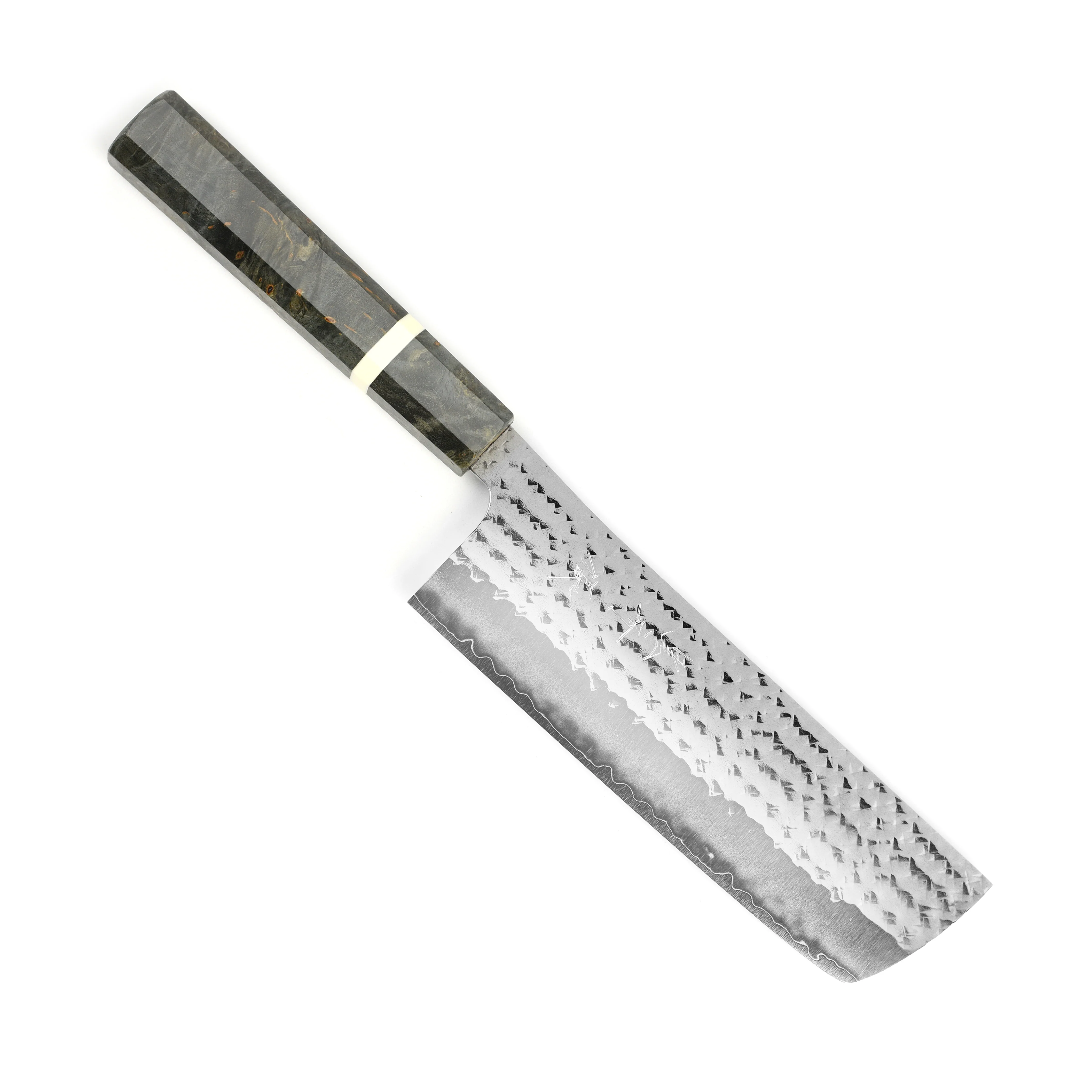Kurosaki Senko Ei SG2 6.5" Nakiri, Stabilized Birch - Image 5