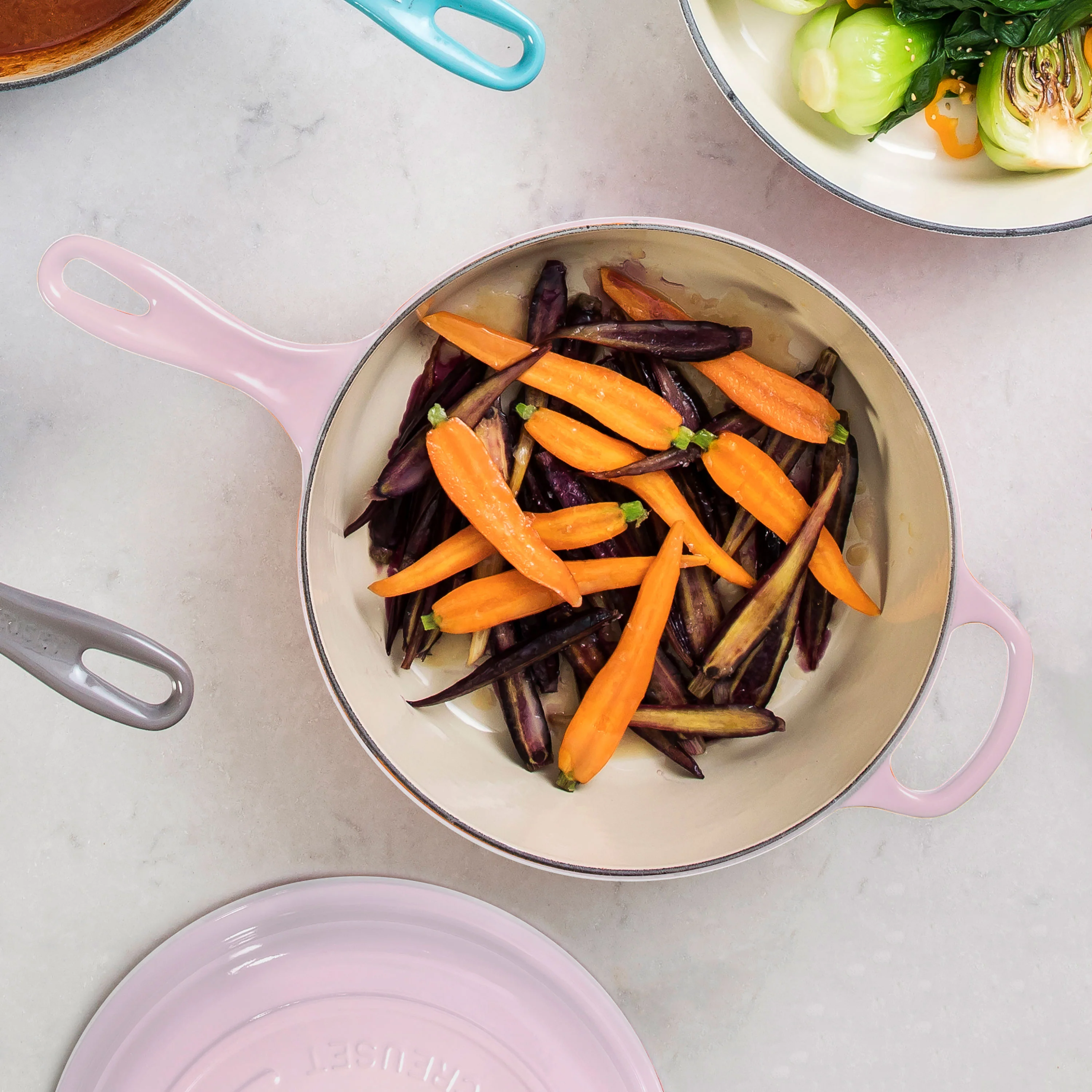 Le Creuset Signature Cast Iron 3.75-quart Shallot Cassadou - Image 3