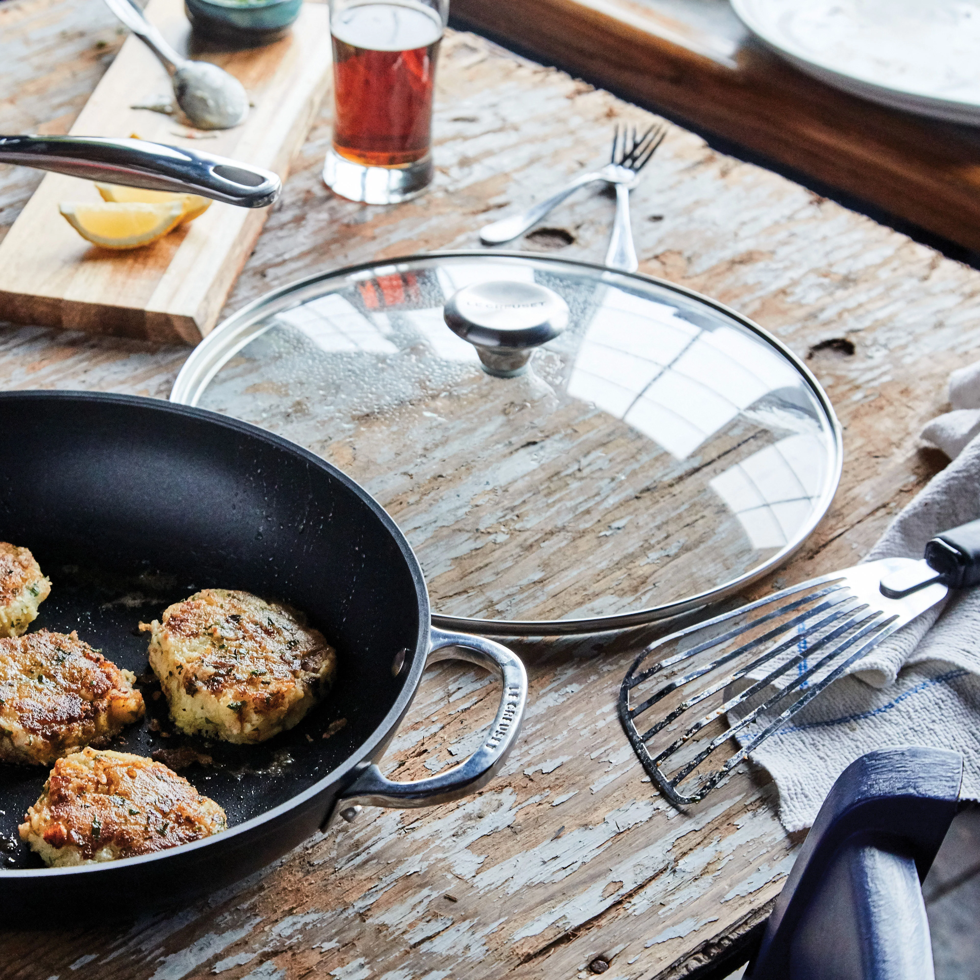 Le Creuset 8" Tempered Glass Lid with Stainless Steel Knob - Image 6