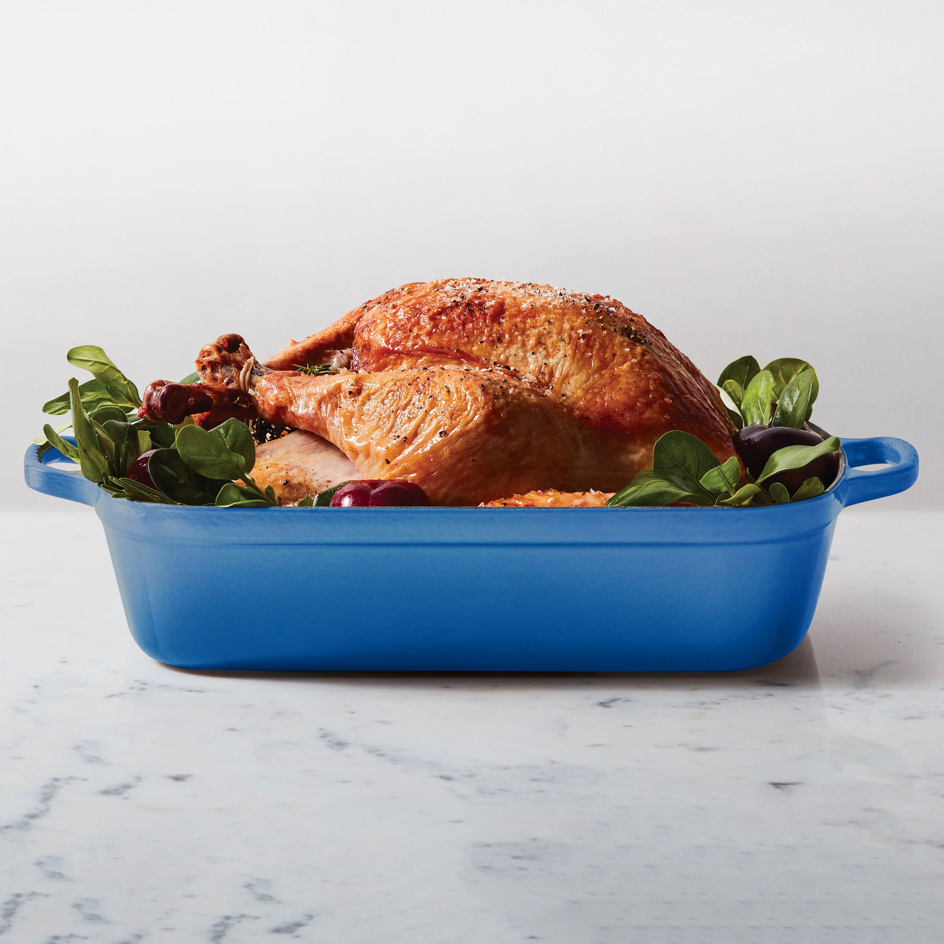 Le Creuset Signature Cast Iron Marseille Roasting Pan, 12.75x9.75" - Image 2