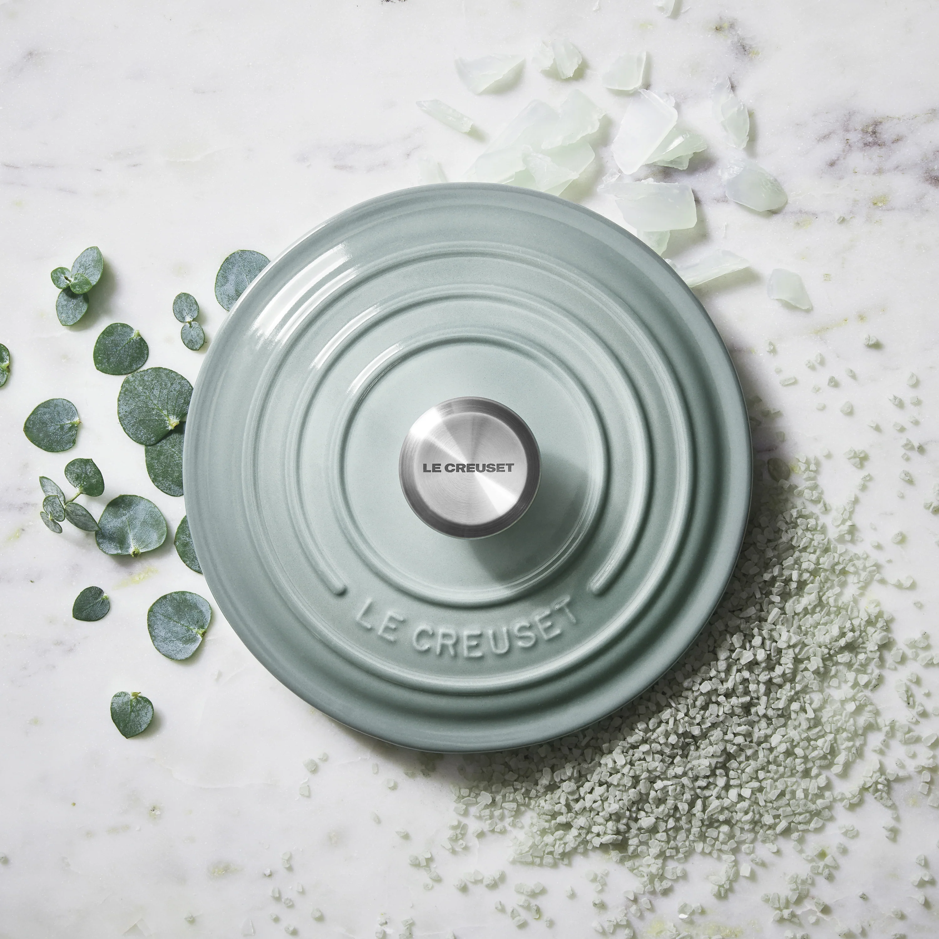 Le Creuset Signature Cast Iron 7.25-quart Sea Salt Round Dutch Oven - Image 3