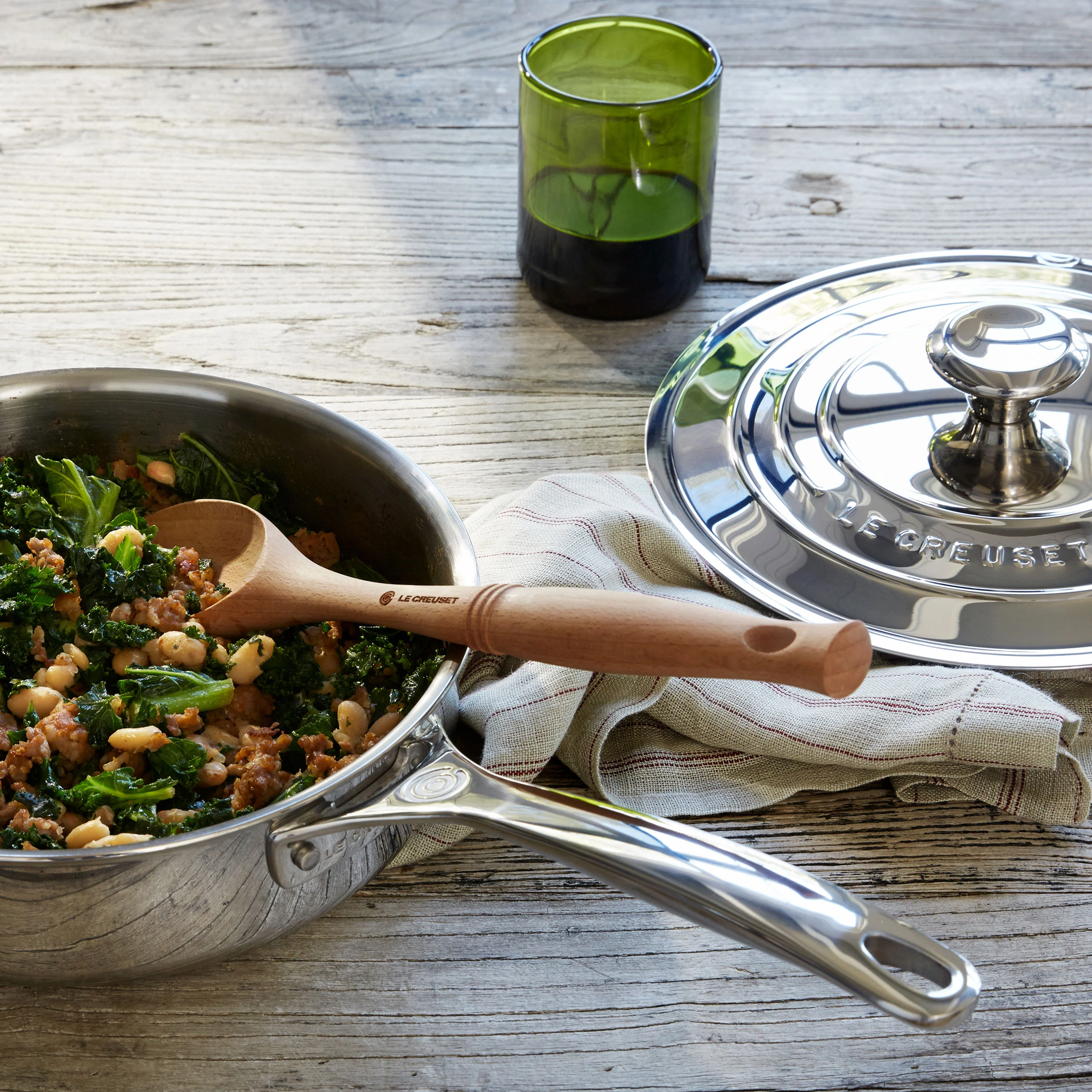 Le Creuset Stainless Steel 10 Piece Cookware Set - Image 5