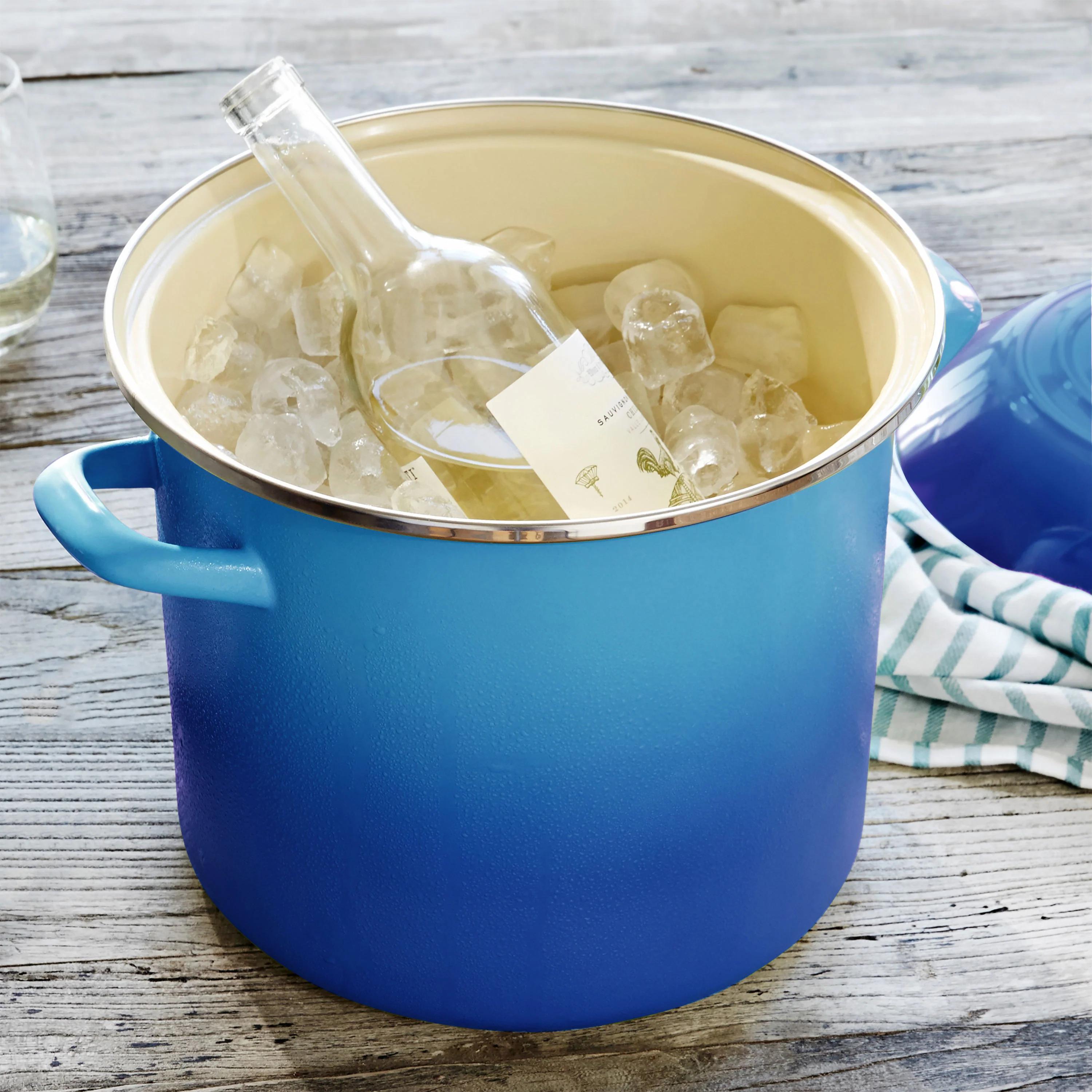 Le Creuset Enameled Steel 8-quart Marseille Stock Pot - Image 7