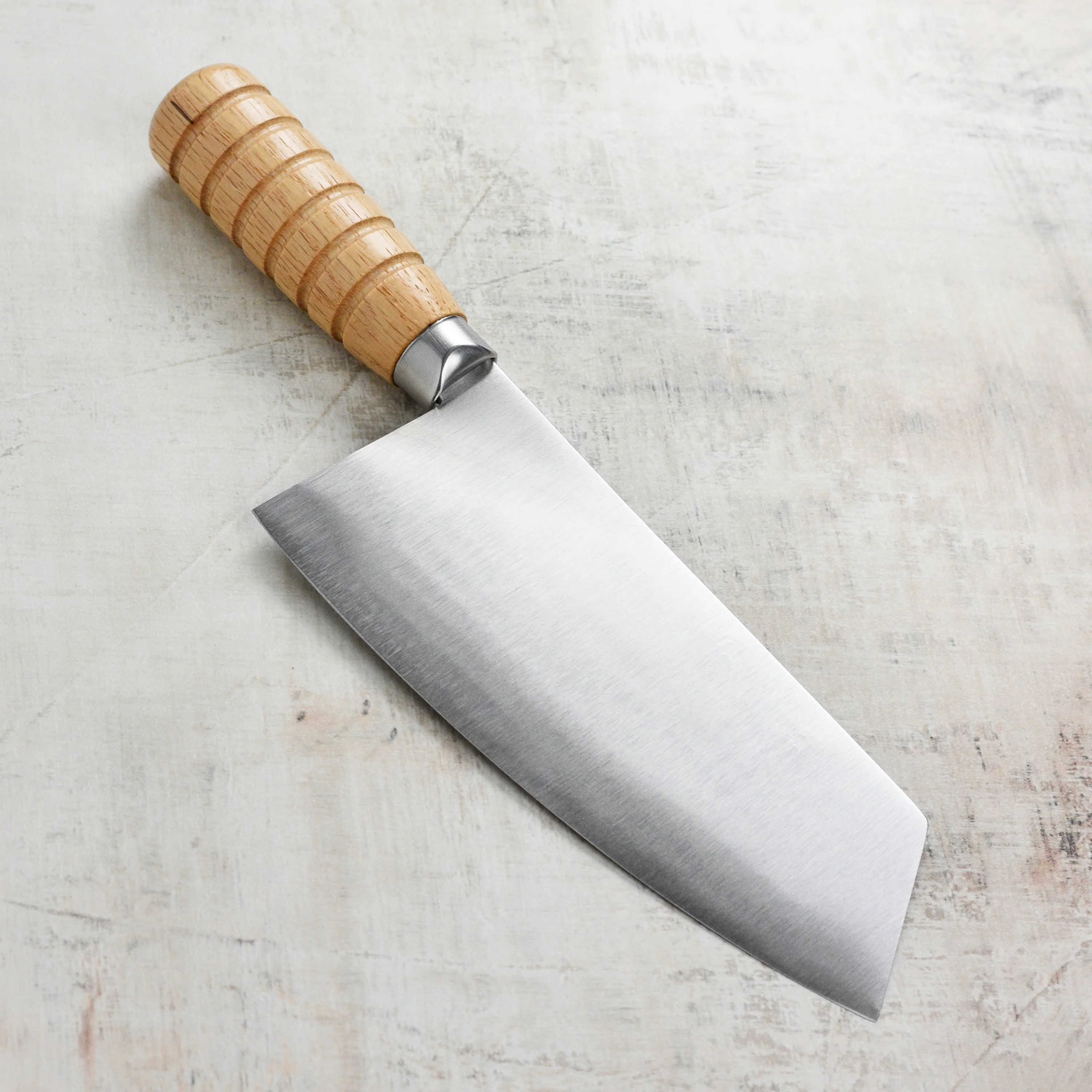 Maestro Wu 7" Cai Dao Chinese Chef's Knife, Wood Handle - Image 4