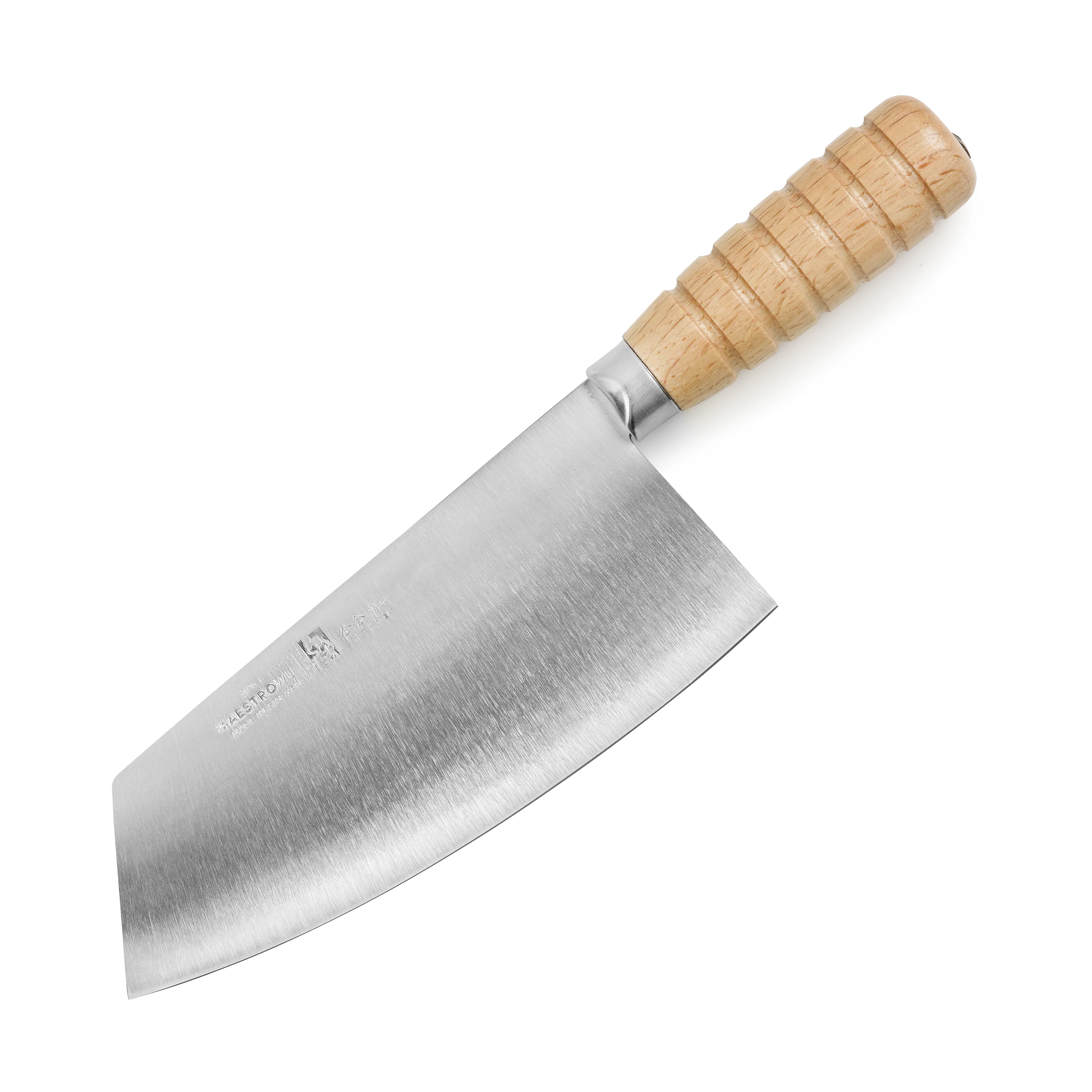 Maestro Wu 7" Cai Dao Chinese Chef's Knife, Wood Handle - Image 7
