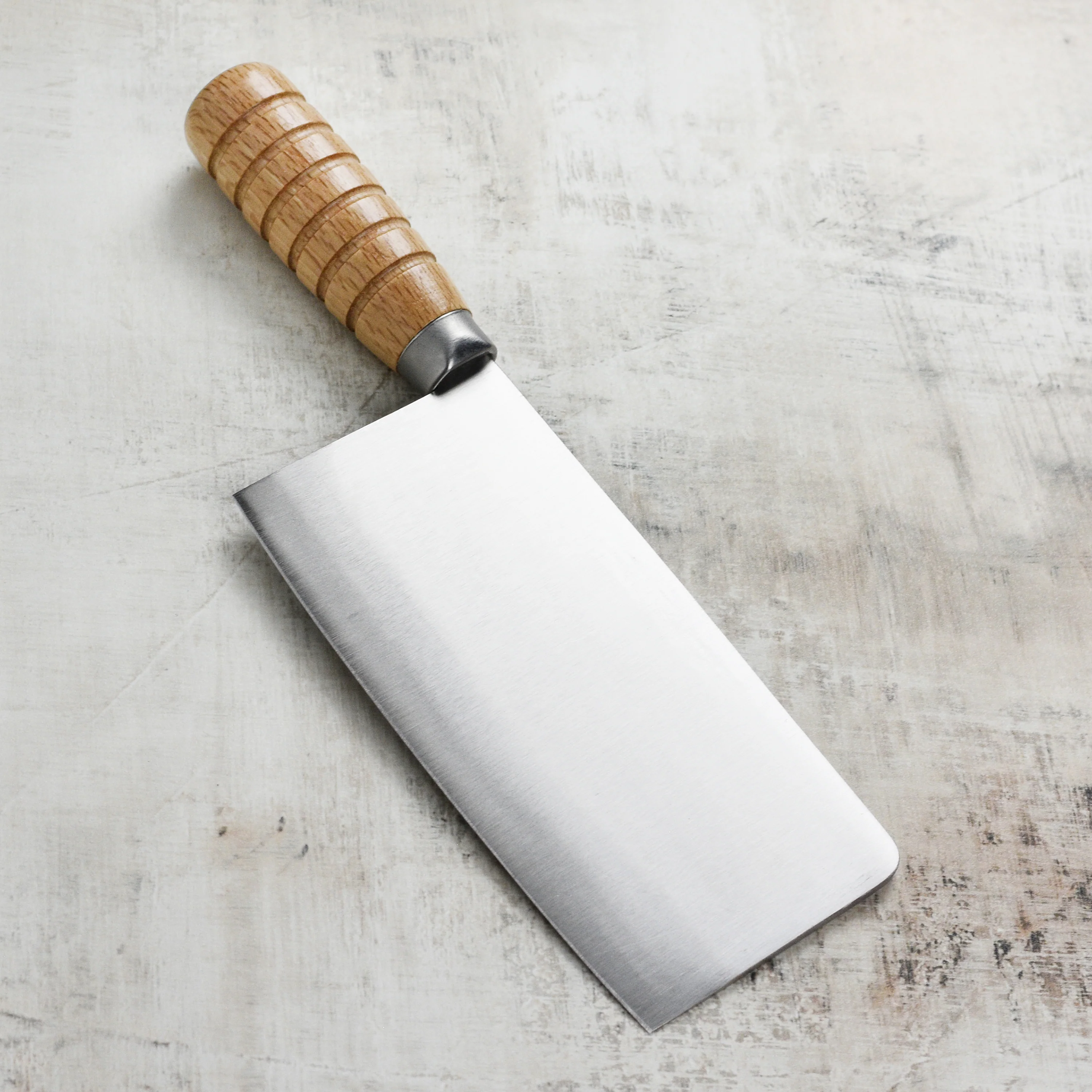 Maestro Wu 7" Meat Cleaver, Wood Handle - Image 4