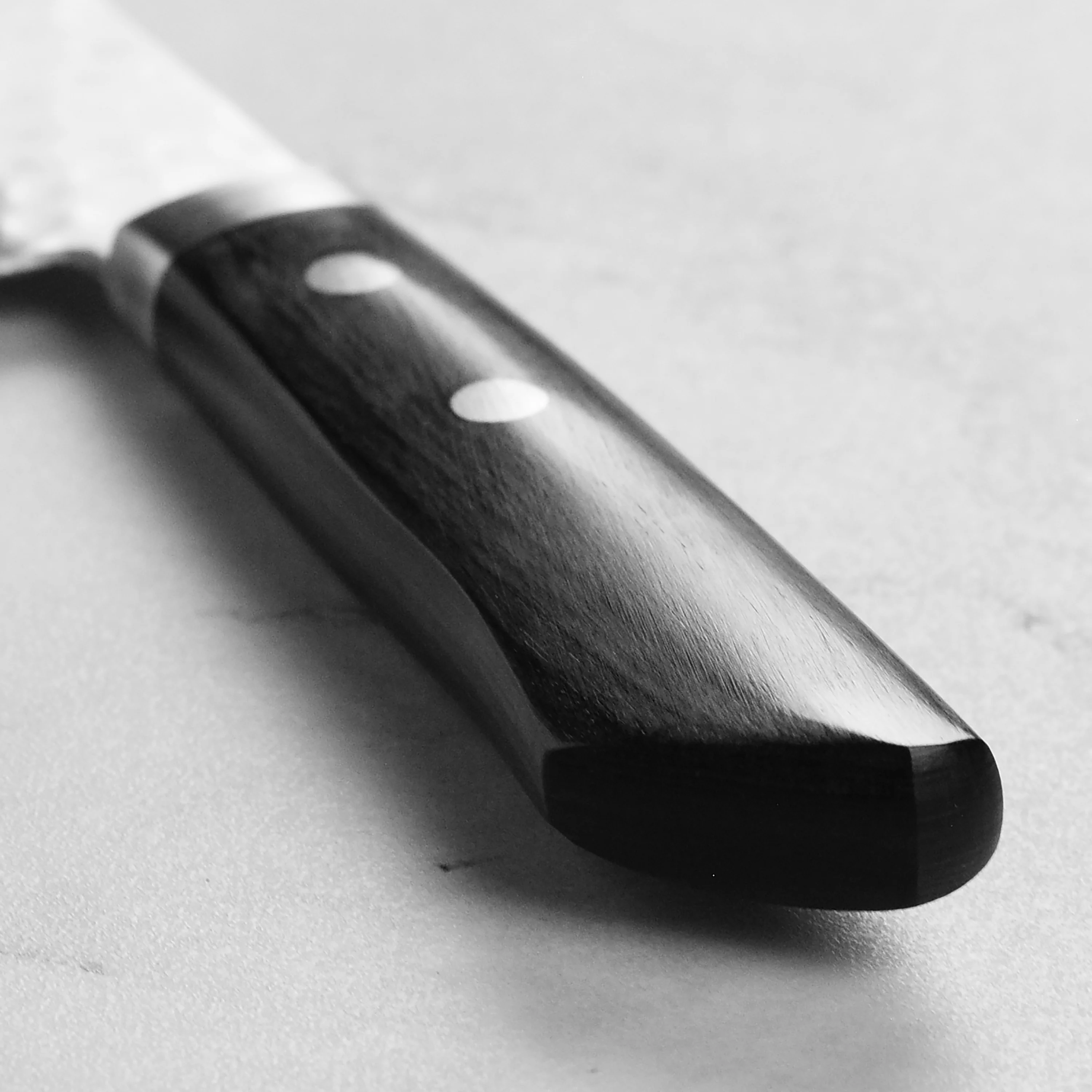 Masutani VG1 Hammered 5" Nakiri, Black Handle - Image 2