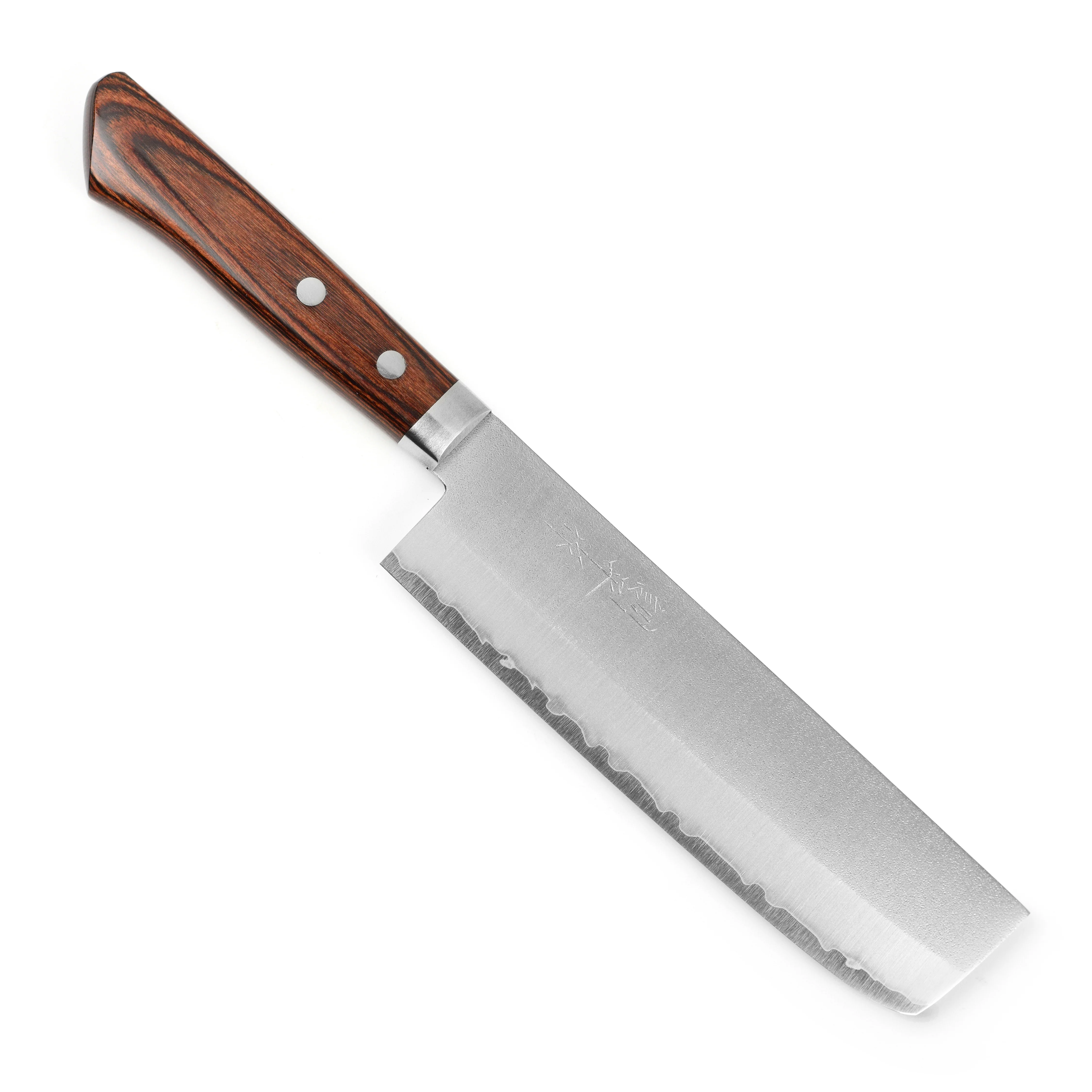 Masutani VG1 Nashiji 6.7" Nakiri, Brown Handle - Image 9